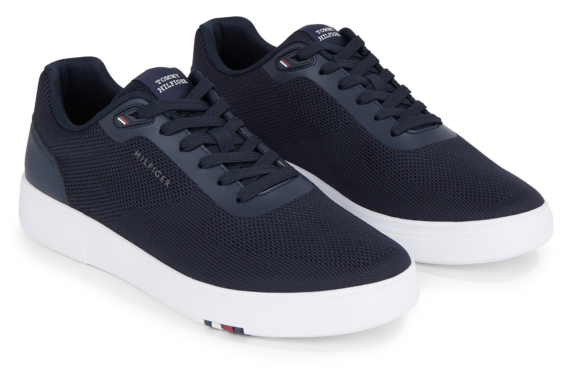 Tommy Hilfiger Sneaker »MODERN CUP KNIT RWB«, mit seitlichem Logo, Freizeitschuh, Halbschuh, Schnürschuh von TOMMY HILFIGER