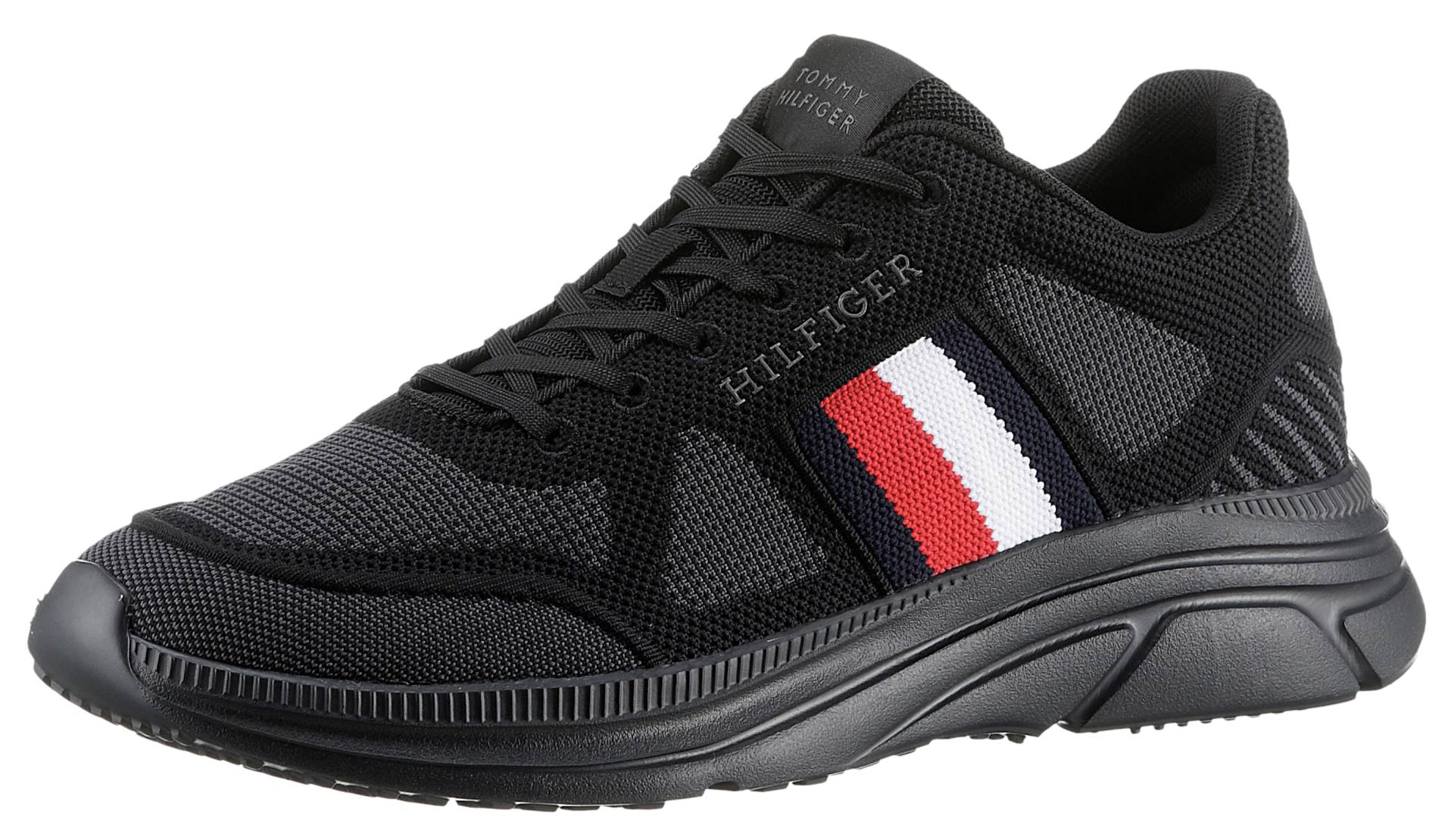 Tommy Hilfiger Sneaker »MODERN RUNNER KNIT EVO ESS«, Freizeitschuh, Halbschuh, Schnürschuh in bequemer Form von TOMMY HILFIGER