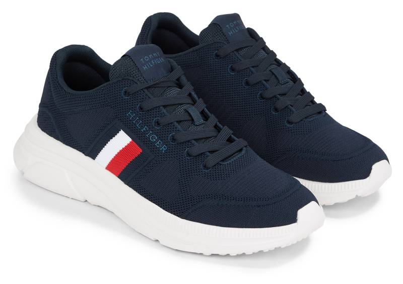 Tommy Hilfiger Sneaker »MODERN RUNNER KNIT EVO ESS«, Freizeitschuh, Halbschuh, Schnürschuh in bequemer Form von TOMMY HILFIGER