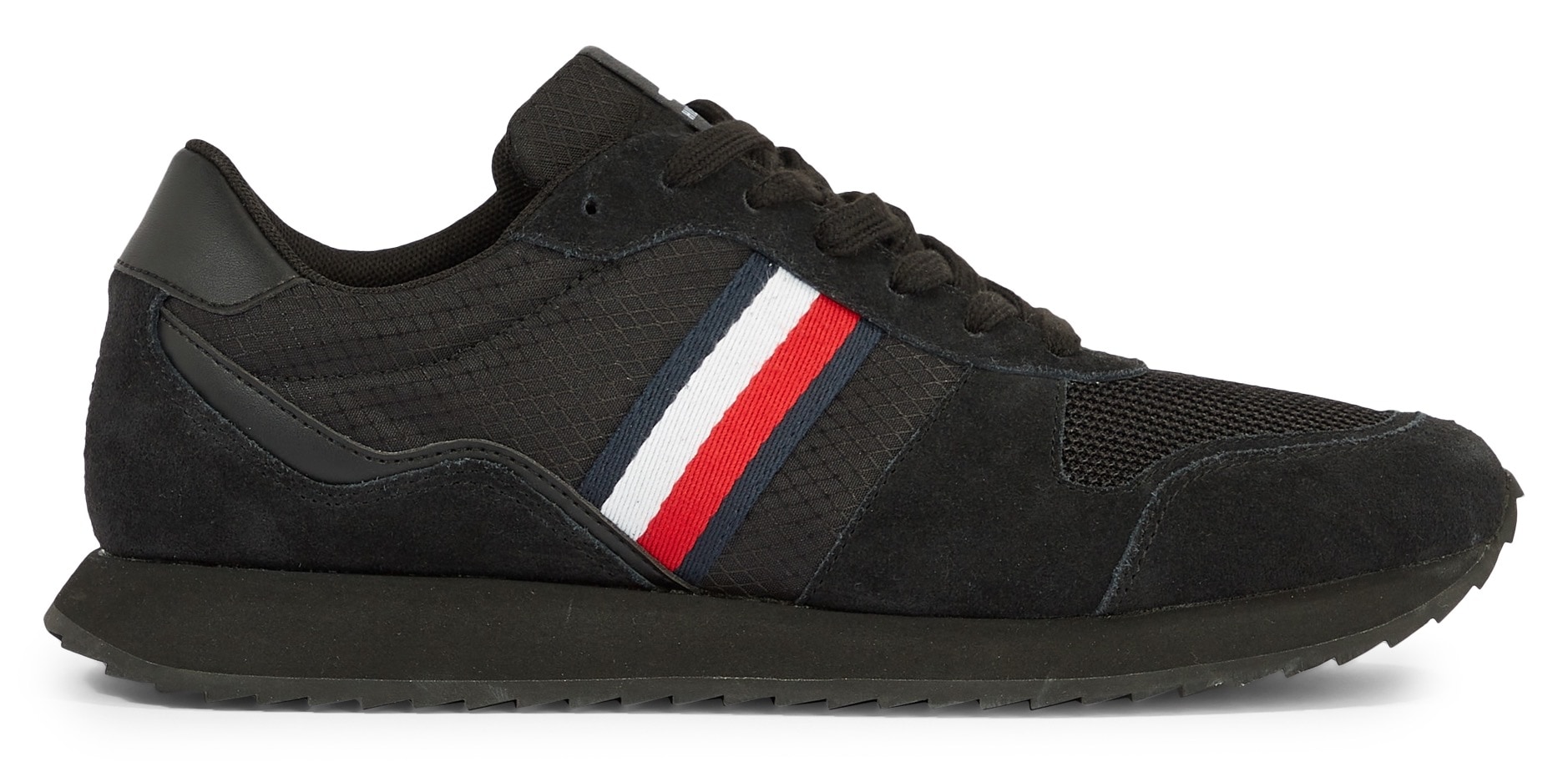 Tommy Hilfiger Sneaker »RUNNER EVO MIX«, mit gepolstertem Schaftrand, Freizeitschuh, Halbschuh, Schnürschuh von TOMMY HILFIGER