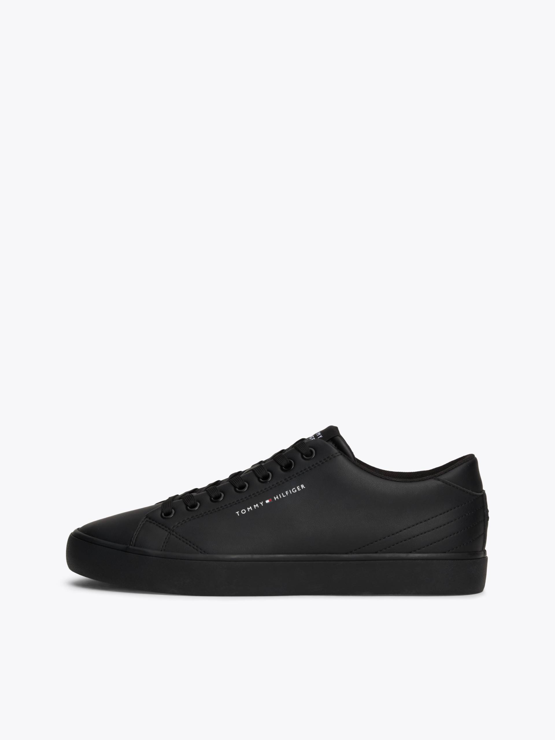 Tommy Hilfiger Sneaker »TH HI VULC CORE LOW LEATHER ESS«, Freizeitschuh, Halbschuh, Schnürschuh mit Ziernähten an der Ferse von TOMMY HILFIGER