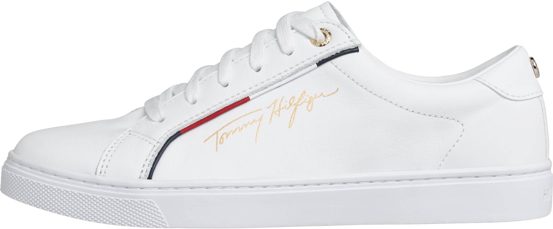 Tommy Hilfiger Sneaker »TOMMY HIFLIGER SIGNATURE SNEAKER«, mit bunter Paspellierung, Freizeitschuh, Halbschuh, Schnürschuh von TOMMY HILFIGER