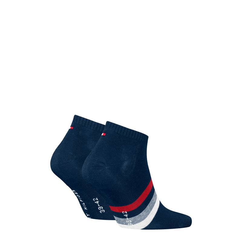 Tommy Hilfiger Sneakersocken »TH MEN SNEAKER 2P HILFIGER TAB«, (2 Paar) von TOMMY HILFIGER