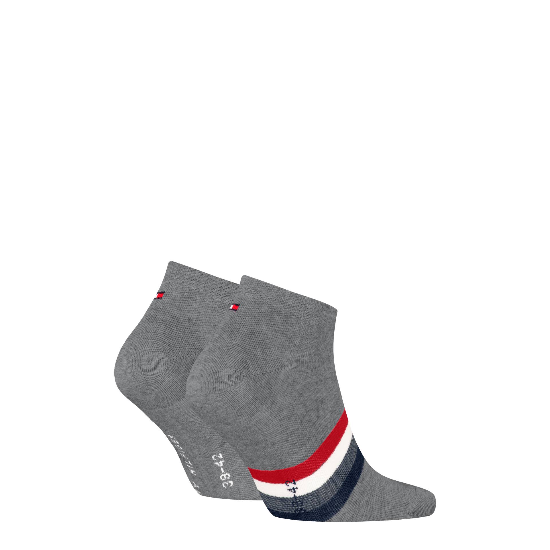 Tommy Hilfiger Sneakersocken »TH MEN SNEAKER 2P HILFIGER TAB«, (2 Paar) von TOMMY HILFIGER