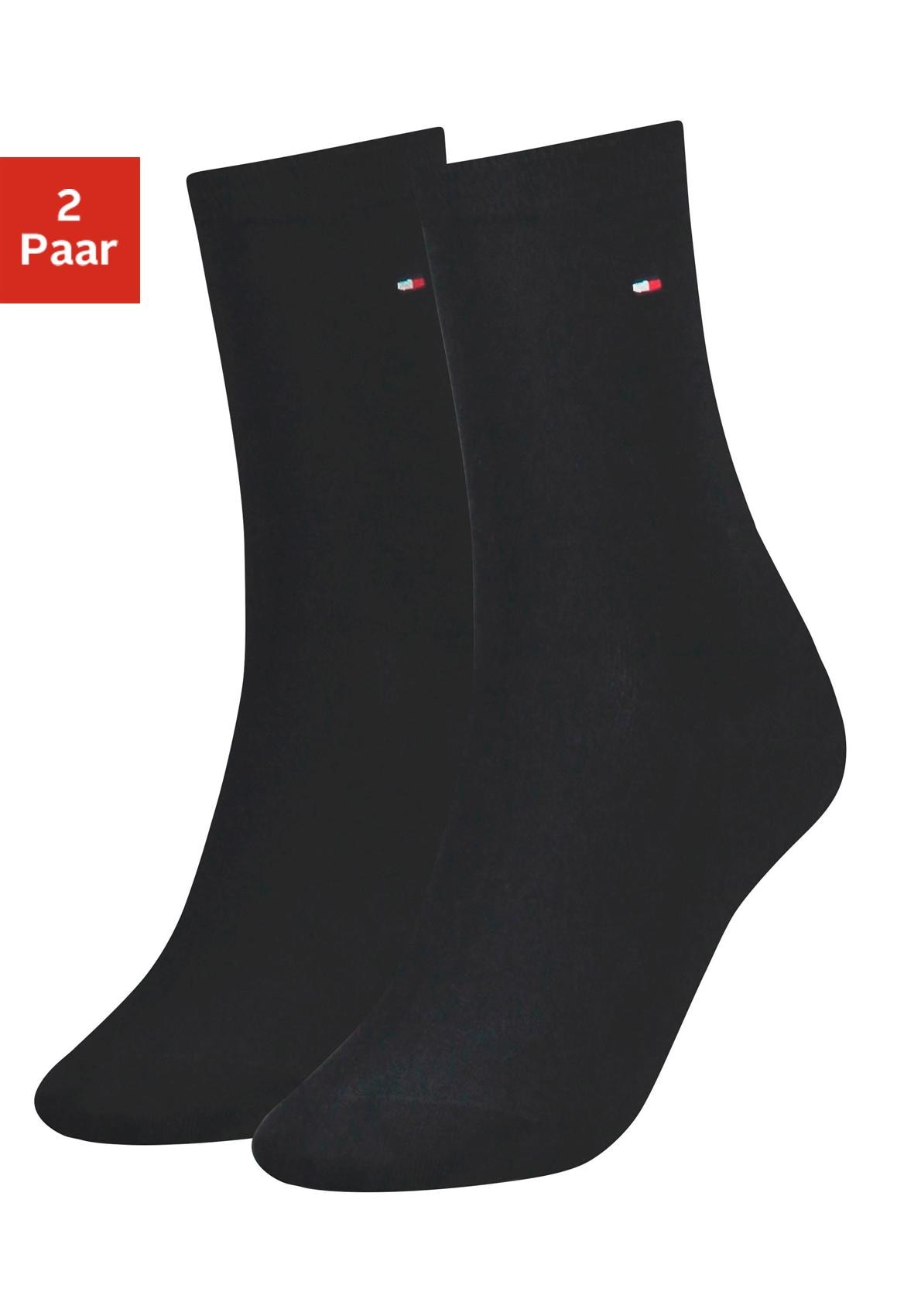 Tommy Hilfiger Socken, (2 Paar), mit flacher Zehennaht von TOMMY HILFIGER