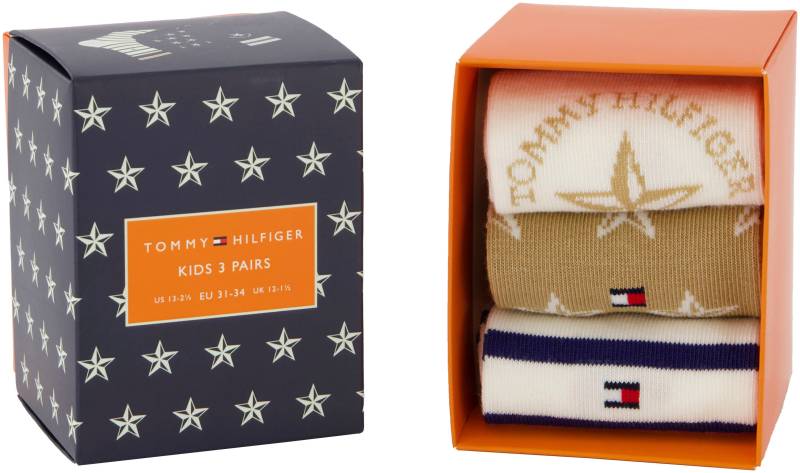 Tommy Hilfiger Socken, (3 Paar), mit auffälliger Musterung von TOMMY HILFIGER