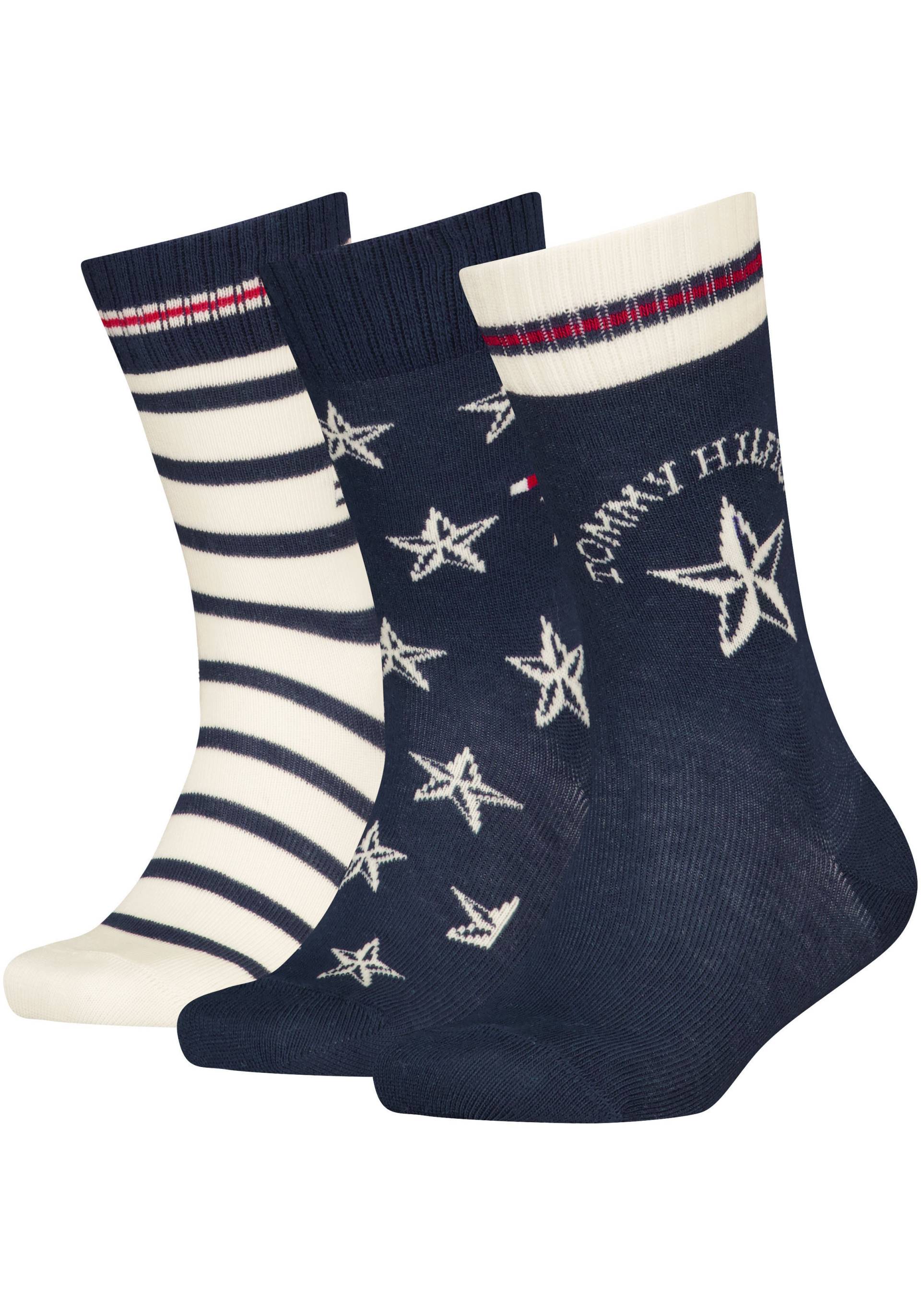 Tommy Hilfiger Socken, (3 Paar), mit auffälliger Musterung von TOMMY HILFIGER