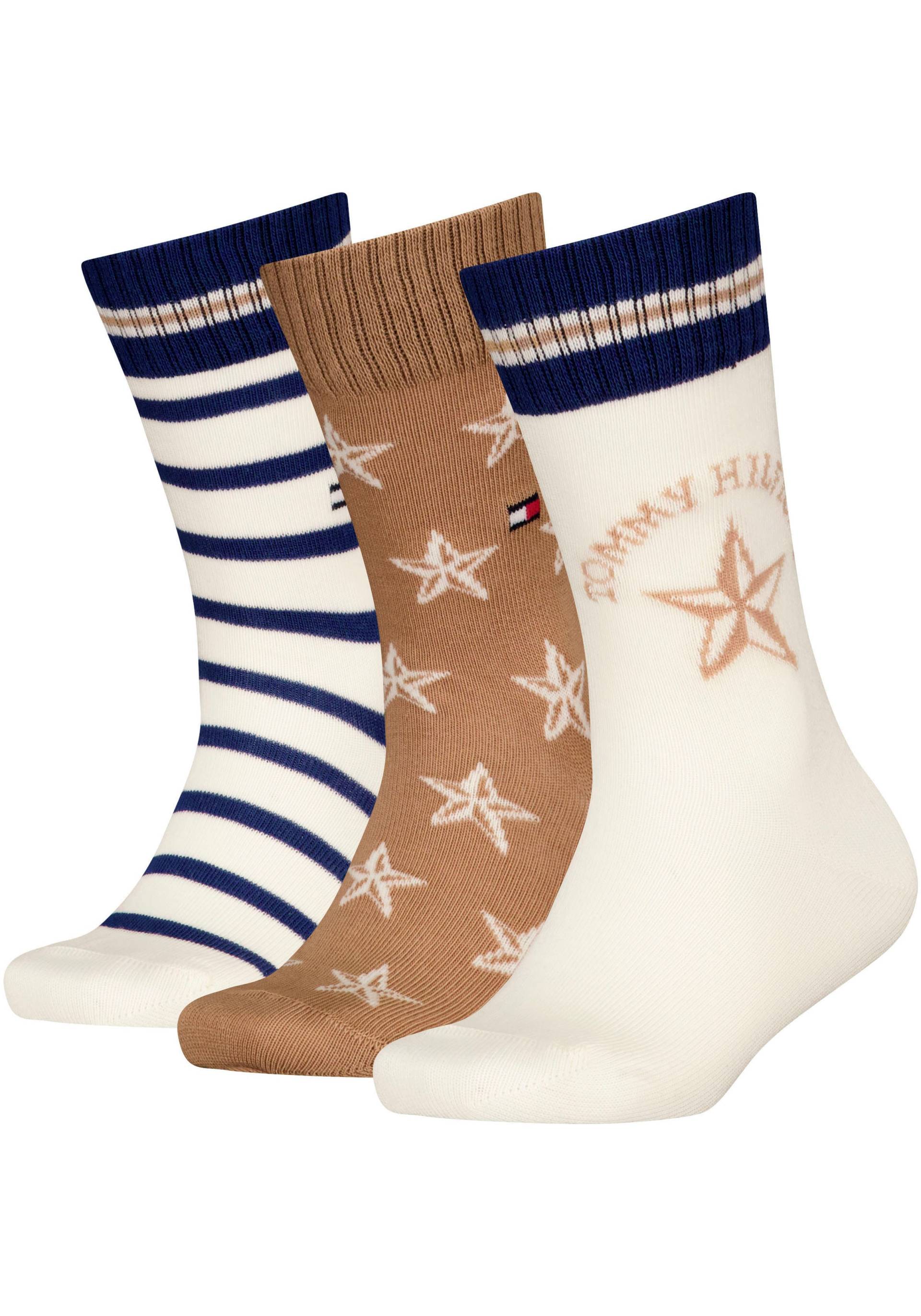 Tommy Hilfiger Socken, (3 Paar), mit auffälliger Musterung von TOMMY HILFIGER