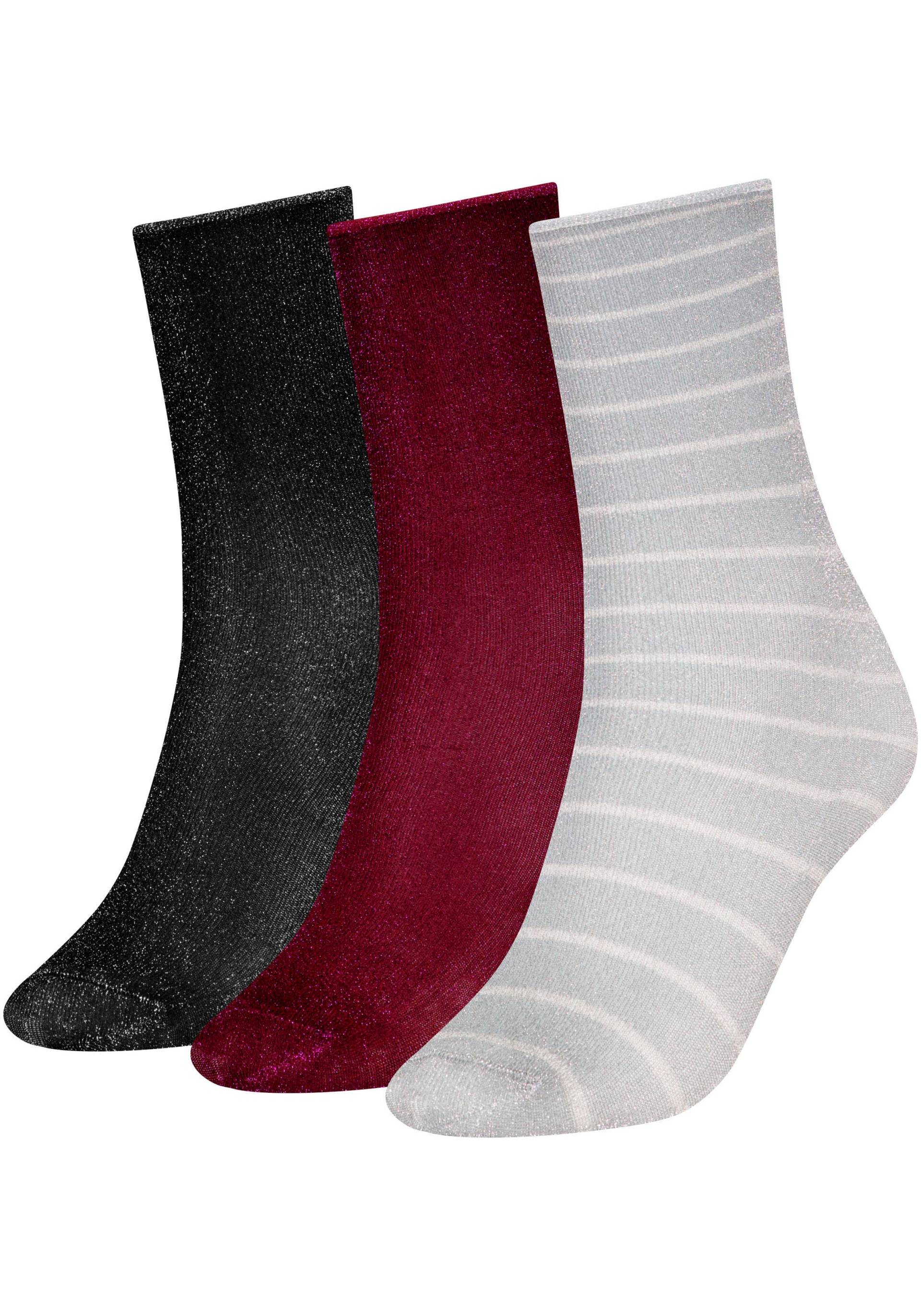 Tommy Hilfiger Socken, (3er-Pack), mit elastischen Bündchen von TOMMY HILFIGER