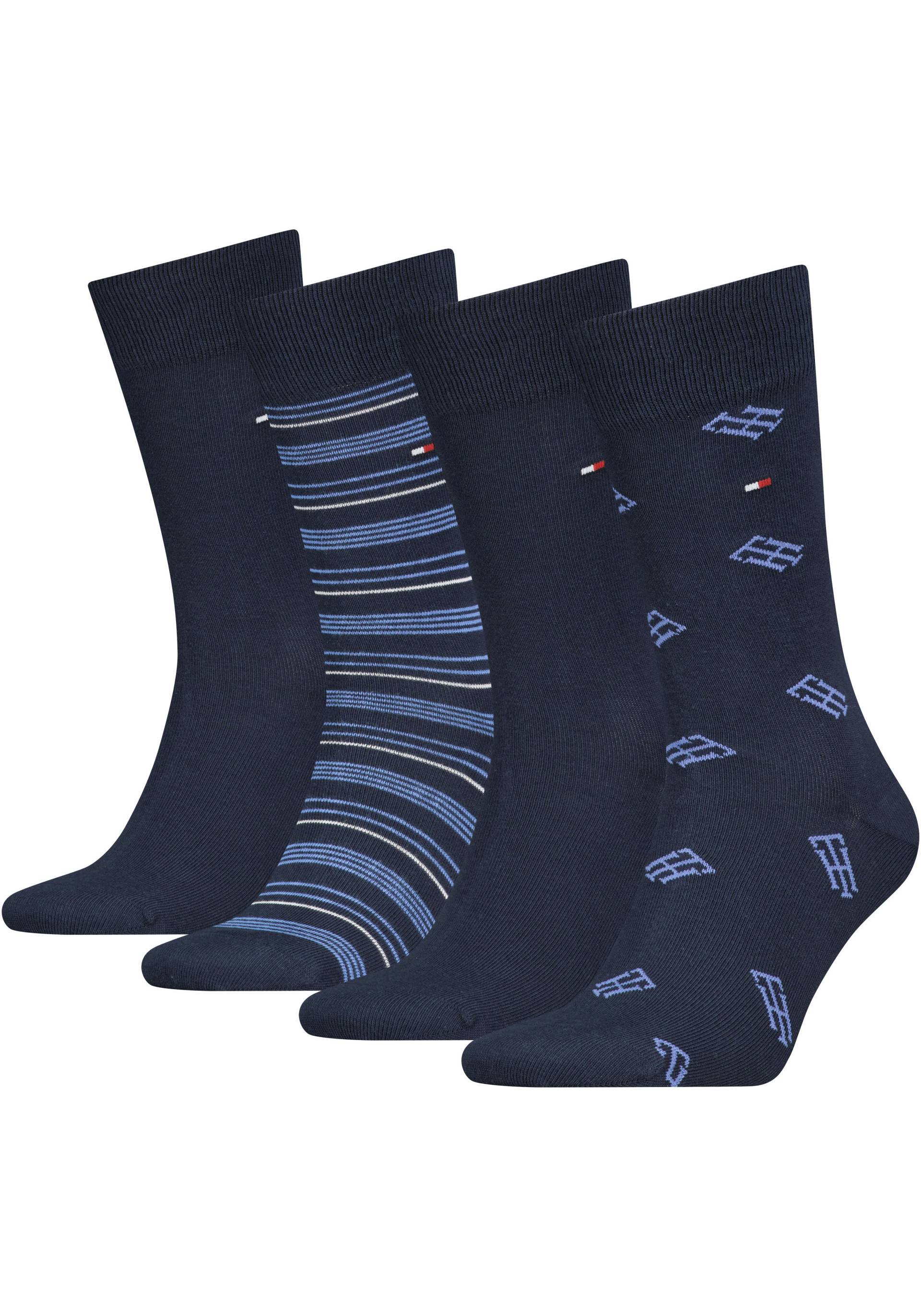 Tommy Hilfiger Socken, (4er-Pack), mit Monogram-Design von TOMMY HILFIGER