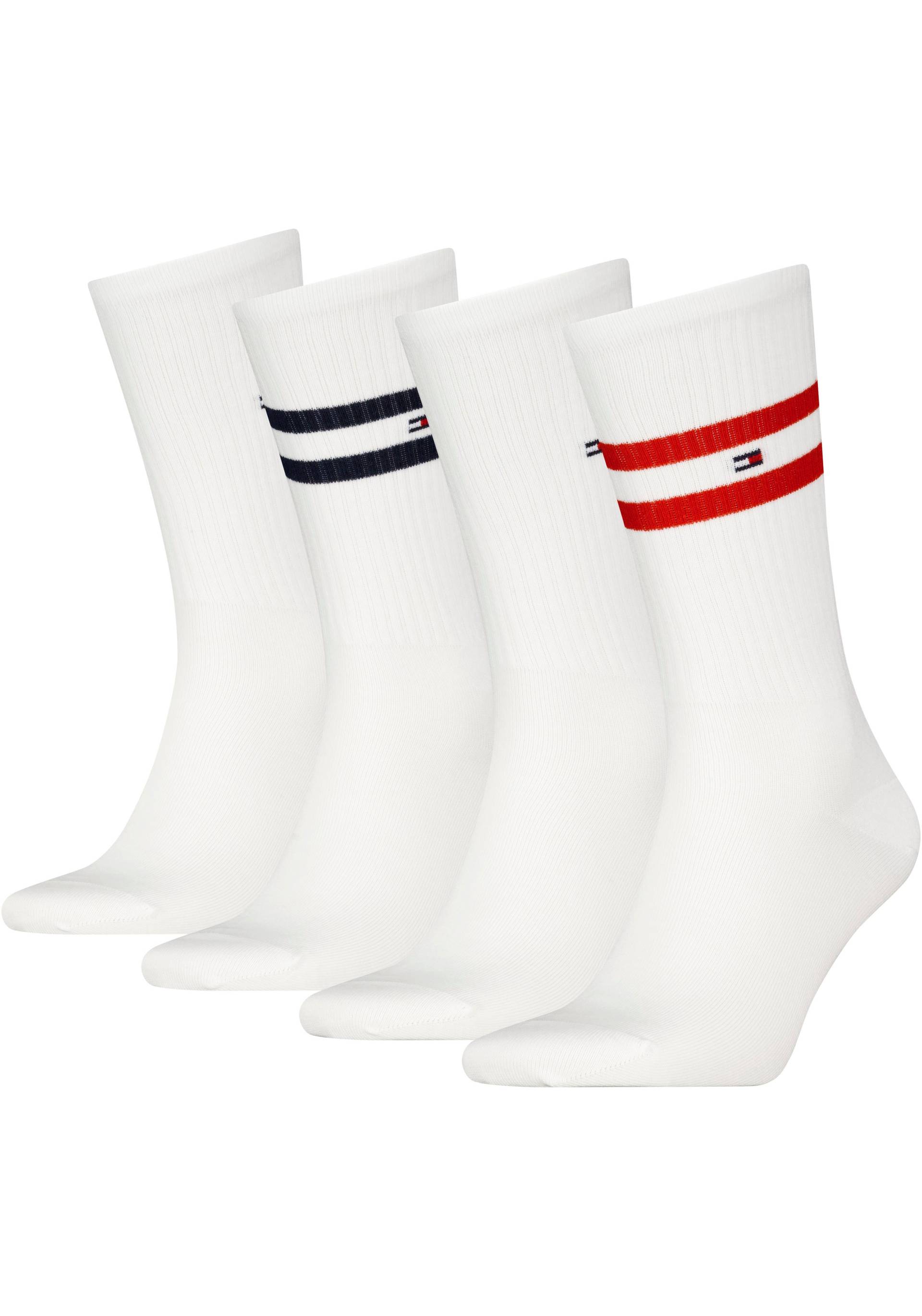 Tommy Hilfiger Socken, (4er-Pack), mit Logostickerei von TOMMY HILFIGER