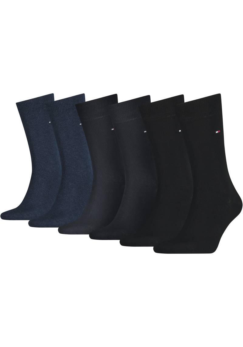 Tommy Hilfiger Socken, (Packung, 6 Paar), mit gekämmter Baumwolle von TOMMY HILFIGER