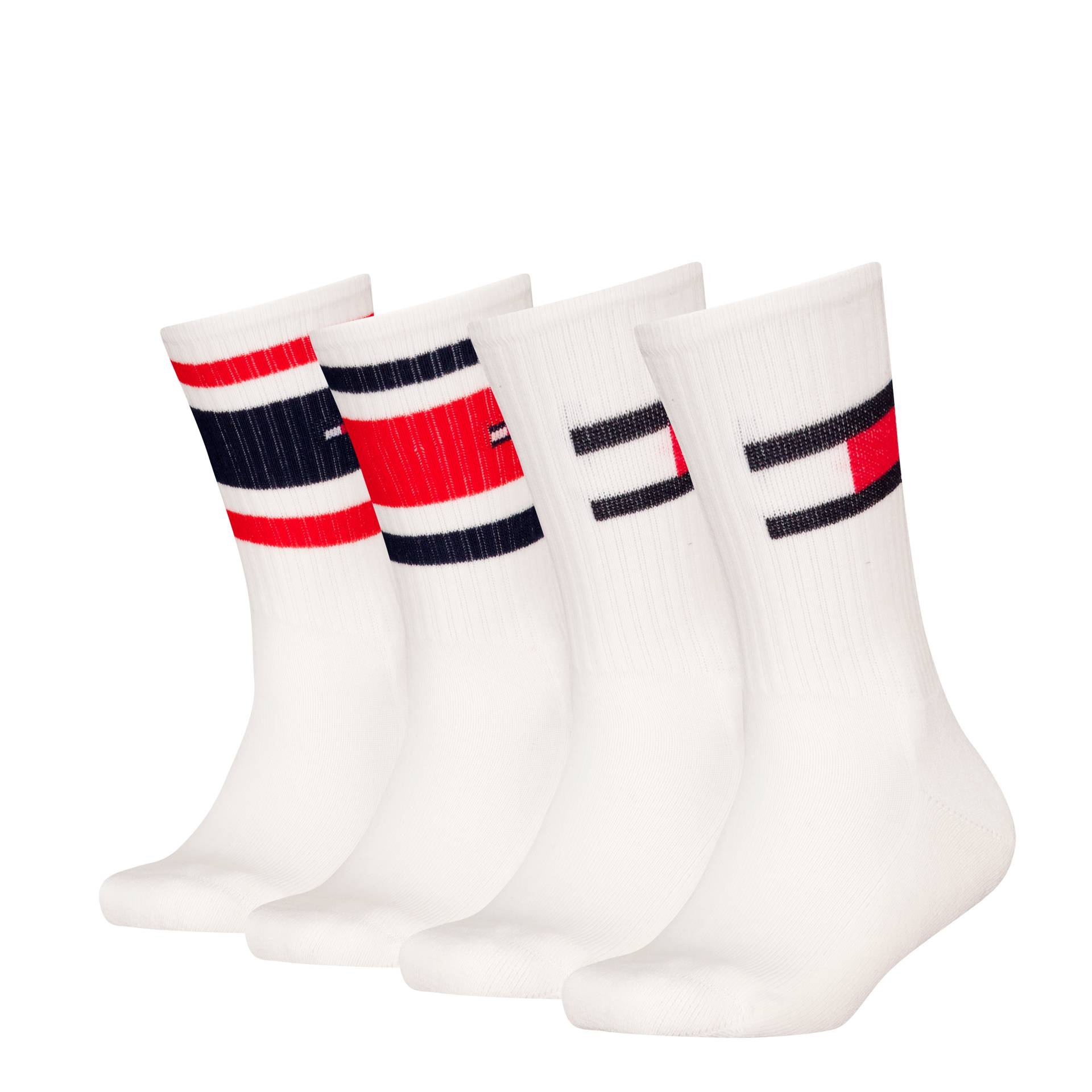 Tommy Hilfiger Socken »TH KIDS SOCK 4P FLAG & SPORT STRIPE ECOM«, (4 Paar) von TOMMY HILFIGER