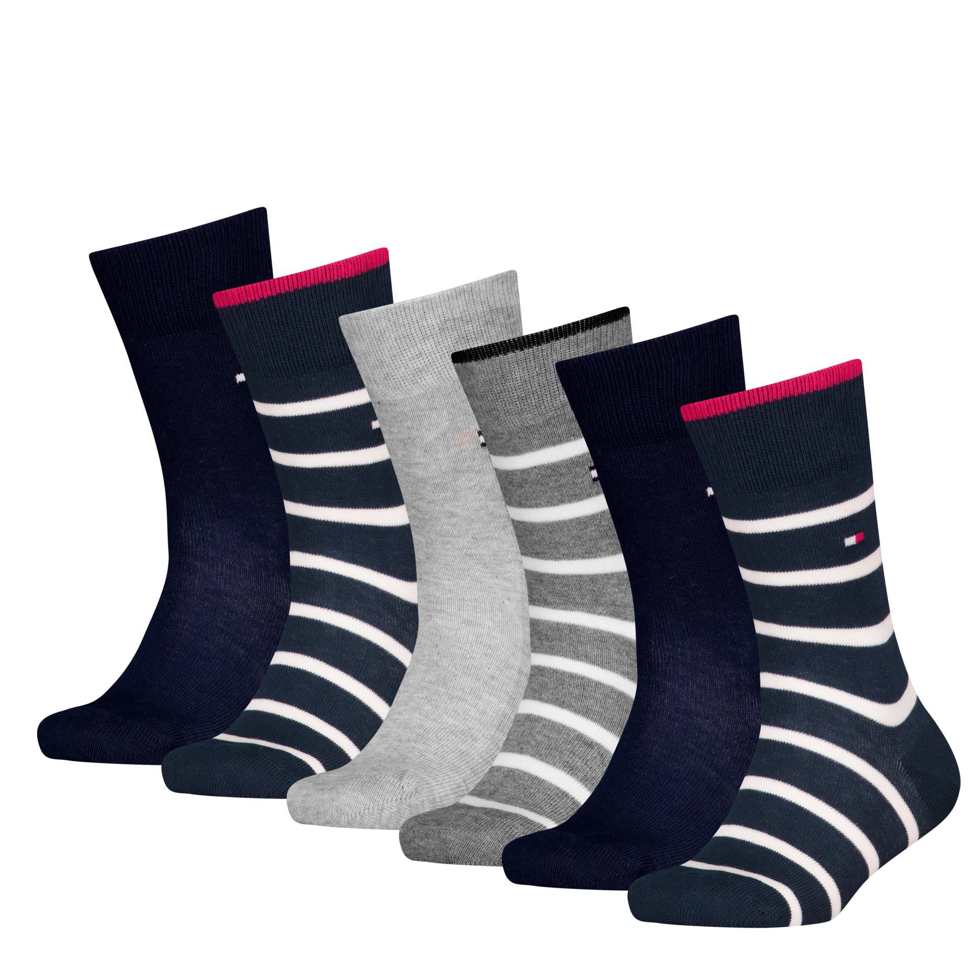 Tommy Hilfiger Socken »TH KIDS SOCK 6P BRETON STRIPE ECOM«, (6 Paar) von TOMMY HILFIGER