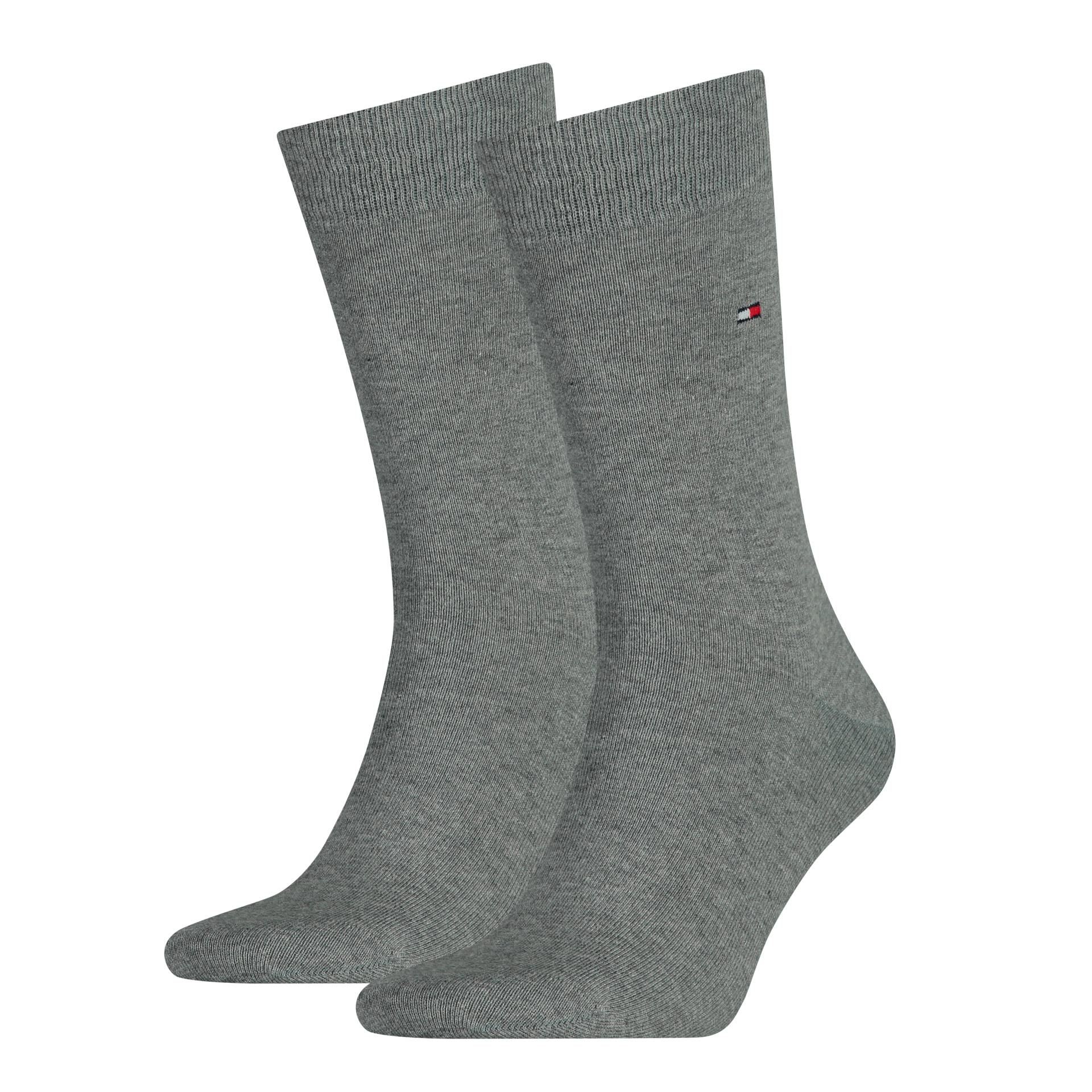 Tommy Hilfiger Socken »TH MEN SOCK CLASSIC 2P«, (2 Paar), Mit eingestricktem Flag-Logo von TOMMY HILFIGER