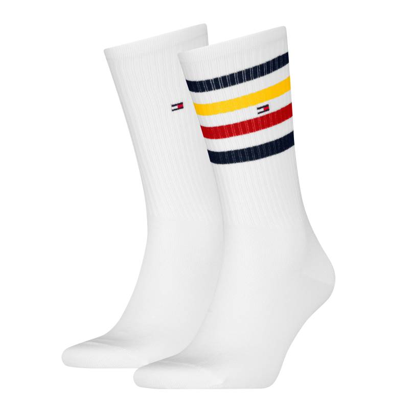 Tommy Hilfiger Socken »TH MEN SPORT SOCK 2P STRIPE«, (2 Paar), mit farbenfrohen Streifendetails von TOMMY HILFIGER