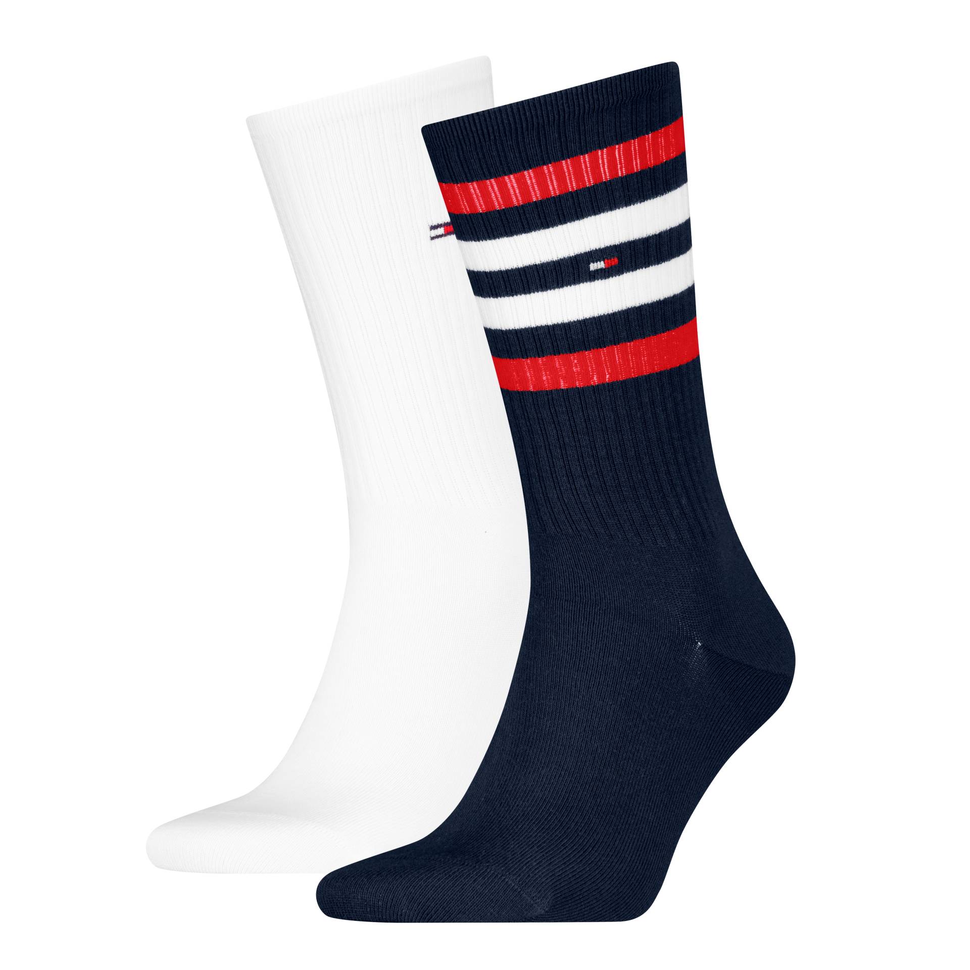 Tommy Hilfiger Socken »TH MEN SPORT SOCK 2P STRIPE«, (2 Paar), mit farbenfrohen Streifendetails von TOMMY HILFIGER