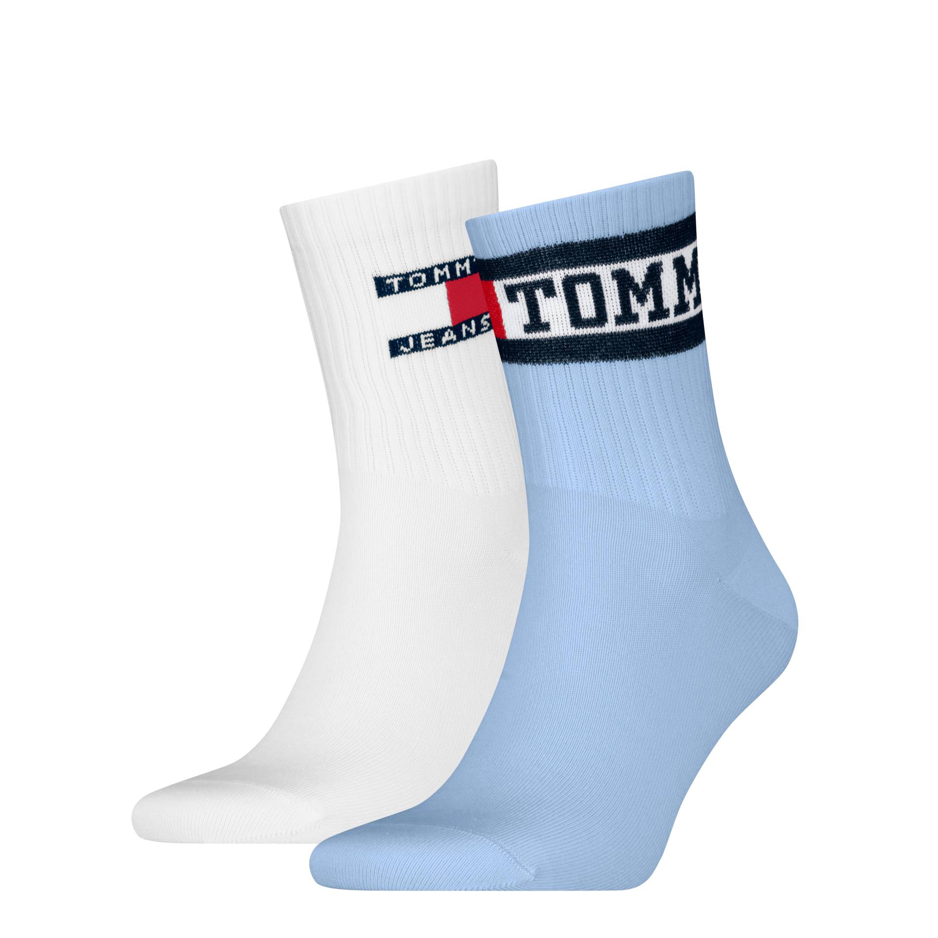 Tommy Hilfiger Socken »TH UNI TJ SHORT SOCK 2P«, (2 Paar), mit auffälligem Markenschriftzug von TOMMY HILFIGER