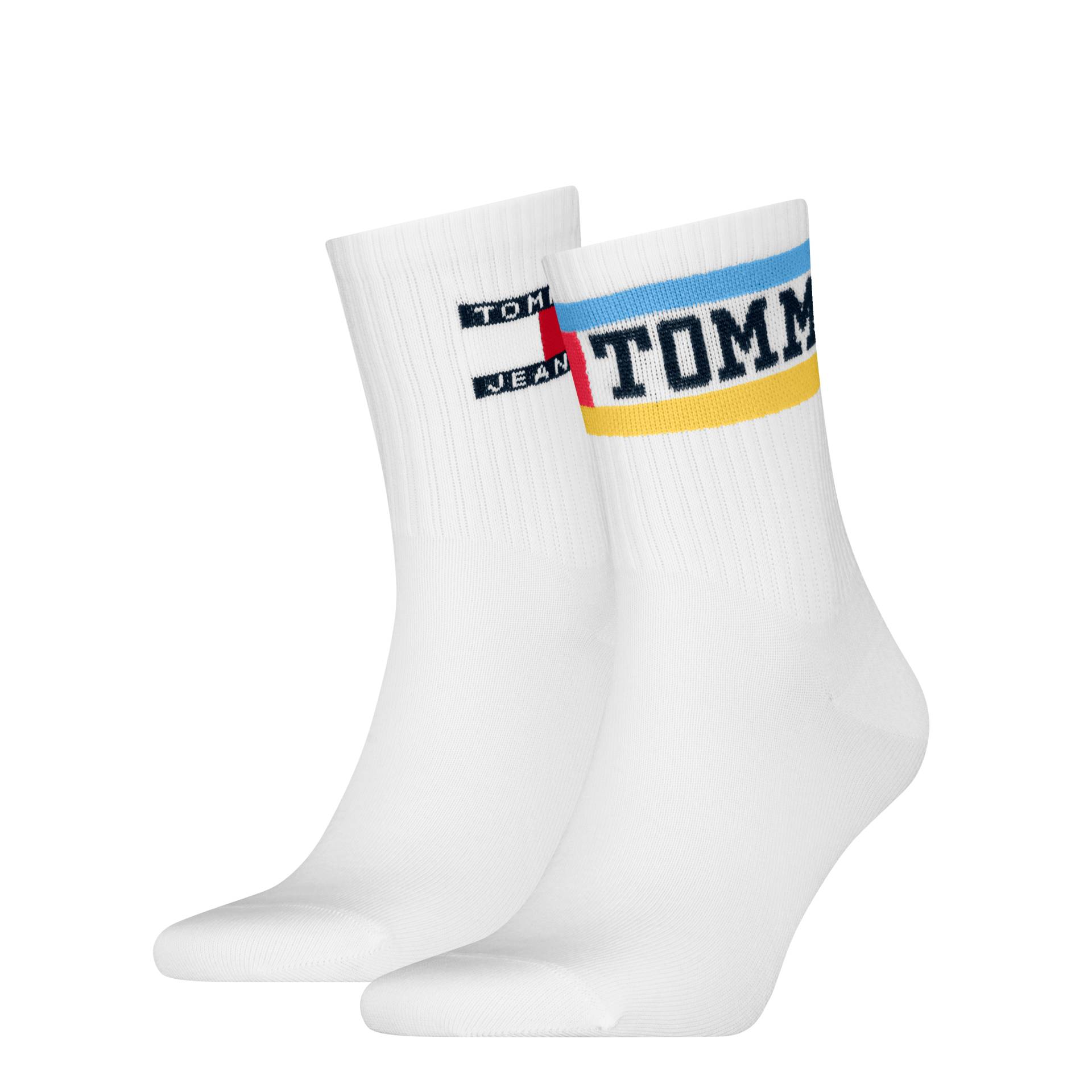 Tommy Hilfiger Socken »TH UNI TJ SHORT SOCK 2P«, (2 Paar), mit auffälligem Markenschriftzug von TOMMY HILFIGER