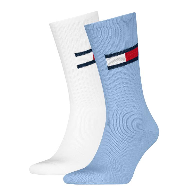 Tommy Hilfiger Socken »TH UNI TJ SOCK 2P FLAG«, (2 Paar, 2 Paar), mit grossem Logo von TOMMY HILFIGER