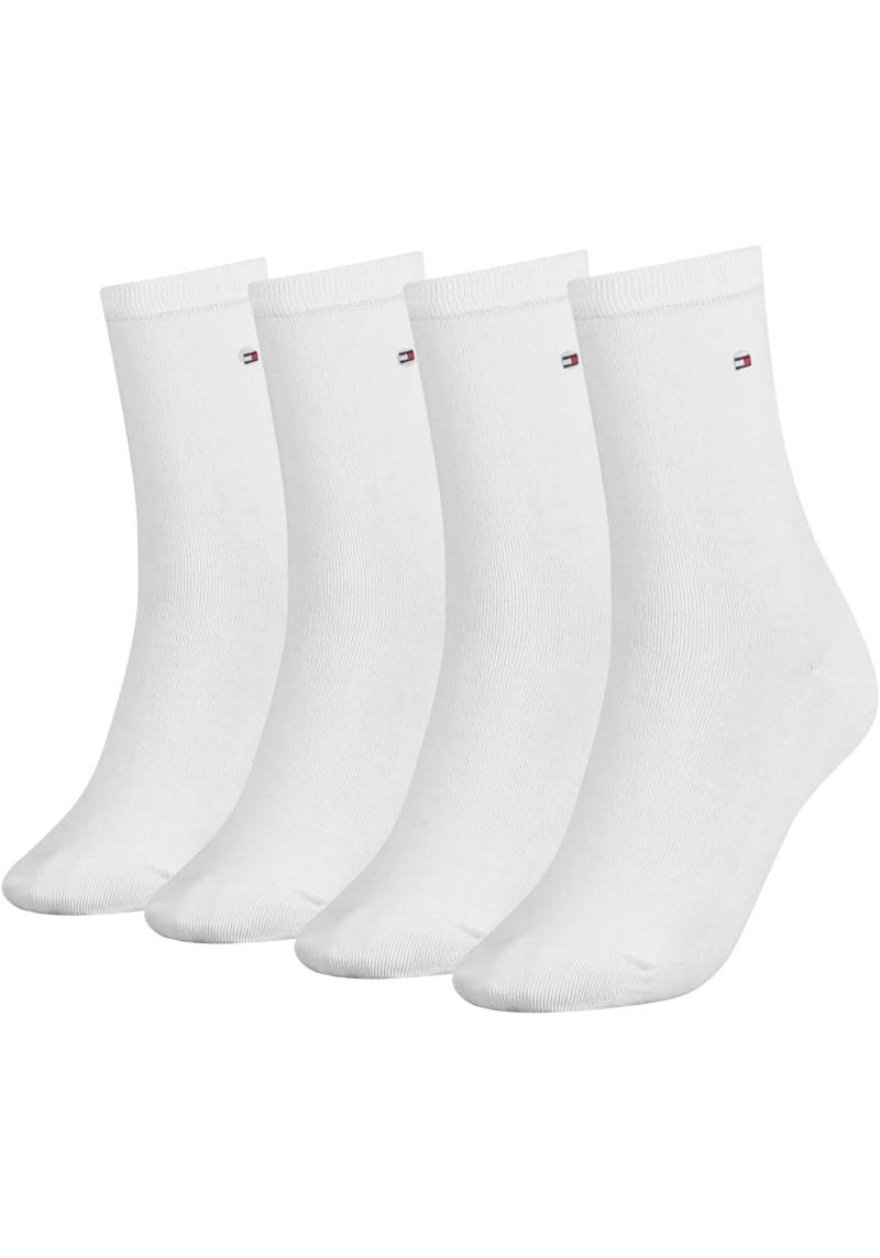 Tommy Hilfiger Socken »TH WOMEN 4P SOCK ECOM«, (4 Paar), mit Logostickerei von TOMMY HILFIGER