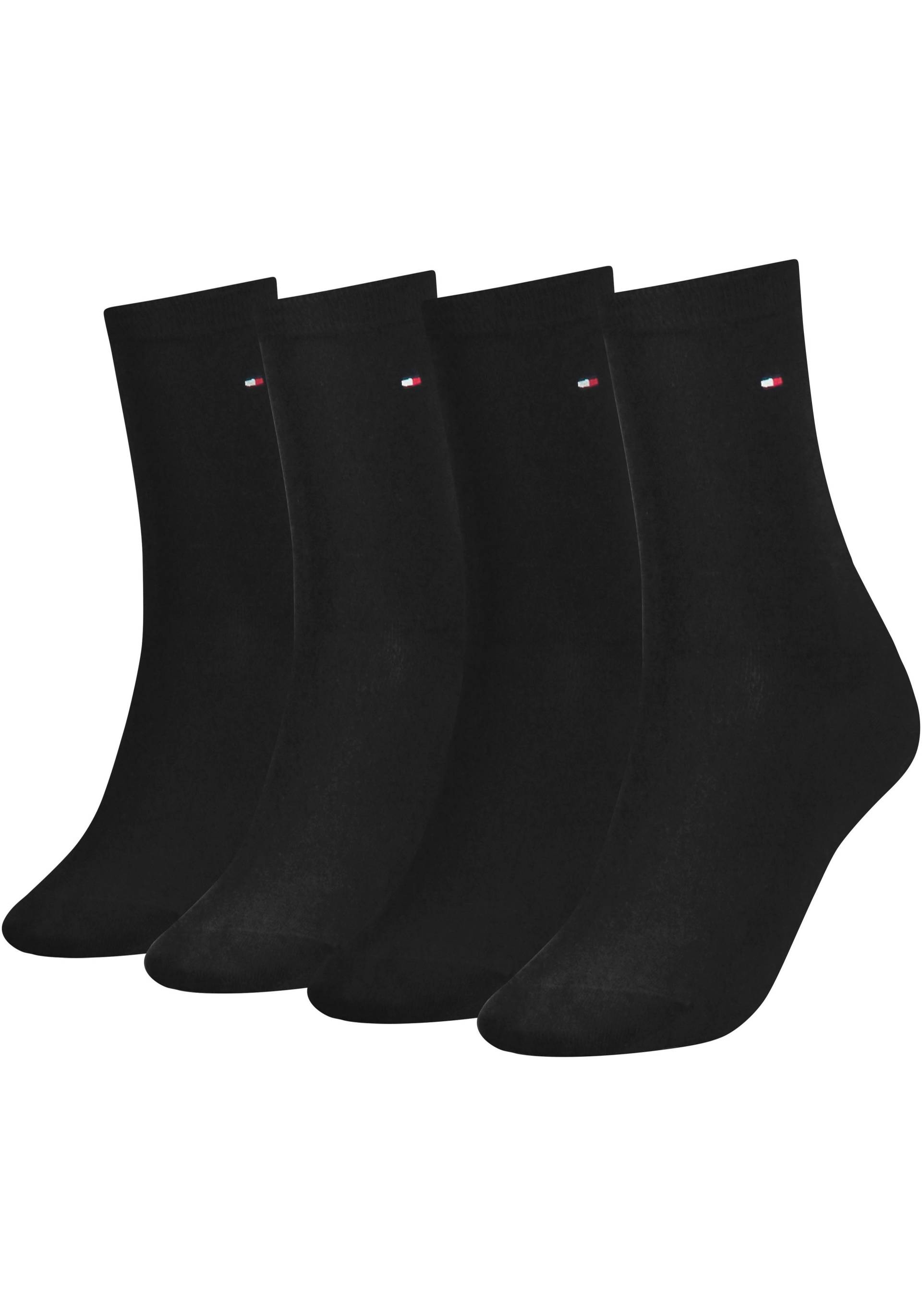 Tommy Hilfiger Socken »TH WOMEN 4P SOCK ECOM«, (4er-Pack), mit Logostickerei von TOMMY HILFIGER