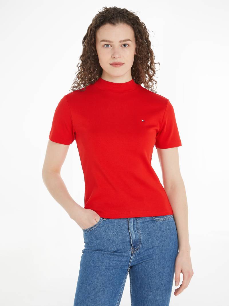 Tommy Hilfiger Stehkragenshirt »NEW CODY SLIM CROP MOCK-NK«, mit Logostickerei von TOMMY HILFIGER