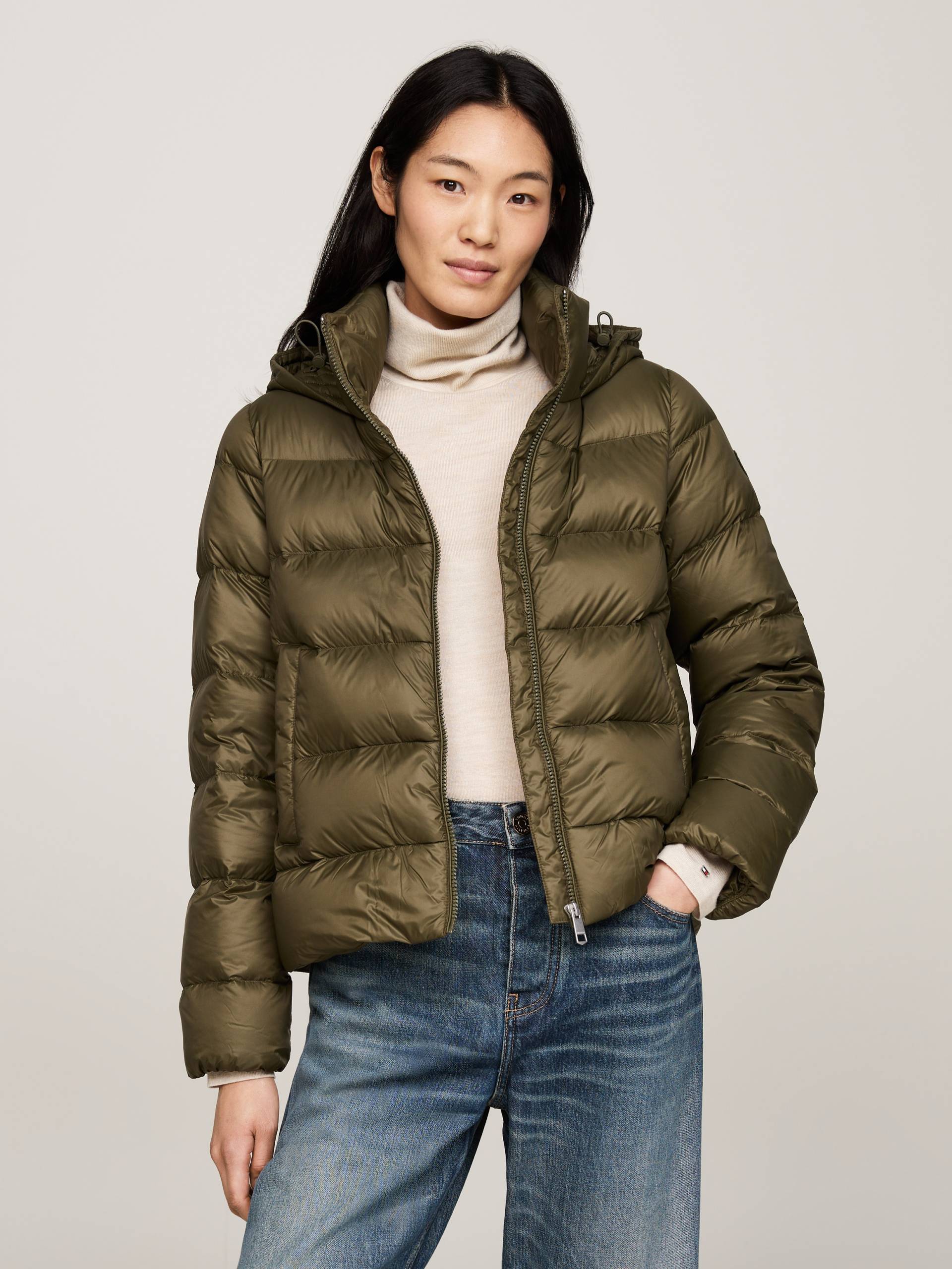 Tommy Hilfiger Steppjacke »LW DOWN CASUAL JACKET«, mit Kapuze, mit Logoprägung Tommy Hilfiger Steppjacke »LW DOWN CASUAL JACKET«, mit Kapuze, mit Logoprägung von TOMMY HILFIGER