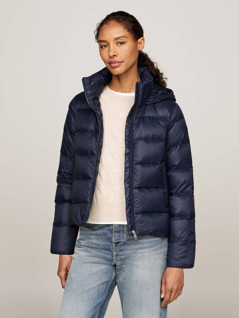 Tommy Hilfiger Steppjacke, mit Kapuze, mit Logoprägung von TOMMY HILFIGER