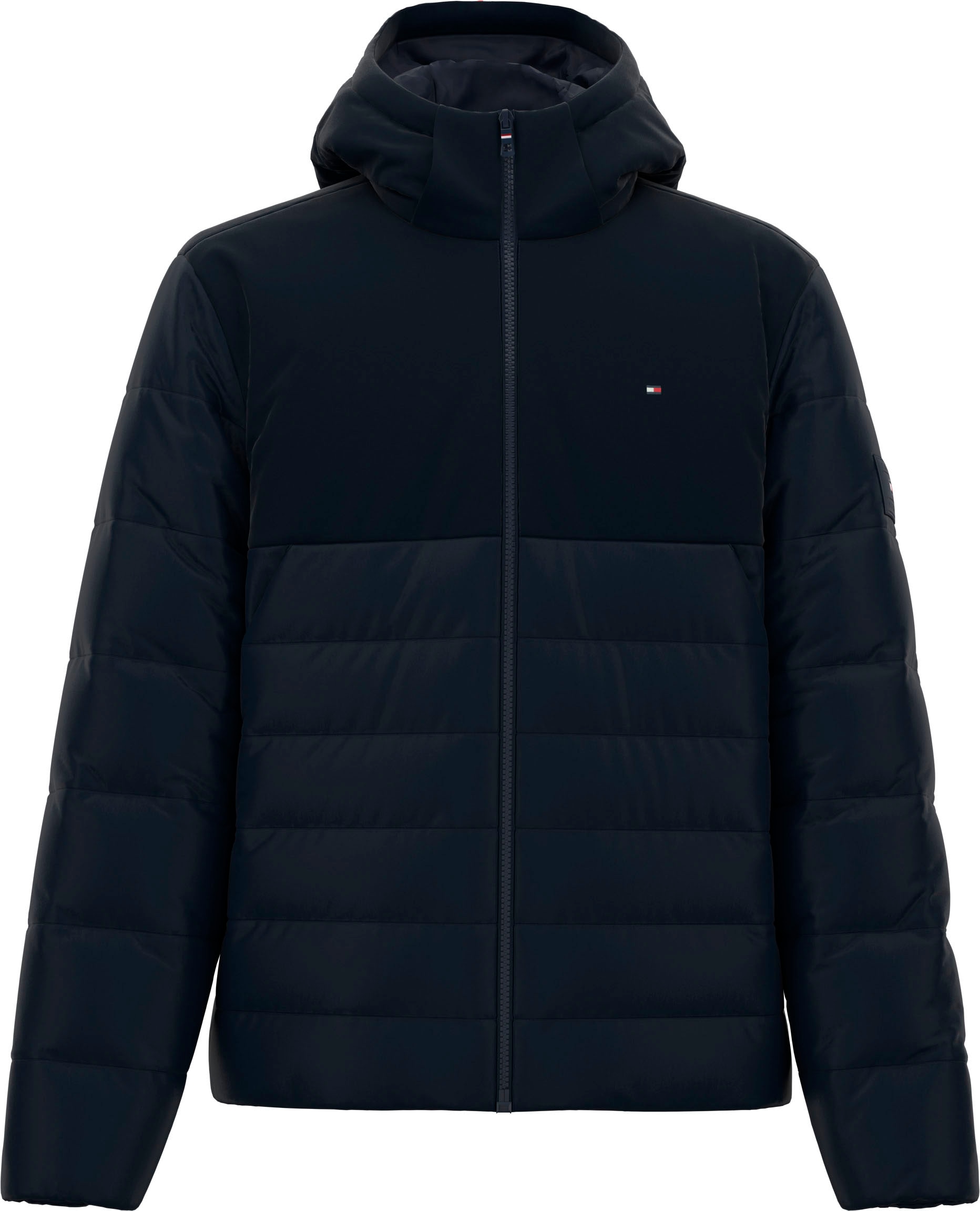 Tommy Hilfiger Steppjacke »CL MIXED MEDIA HOODED JACKET«, mit Kapuze von TOMMY HILFIGER