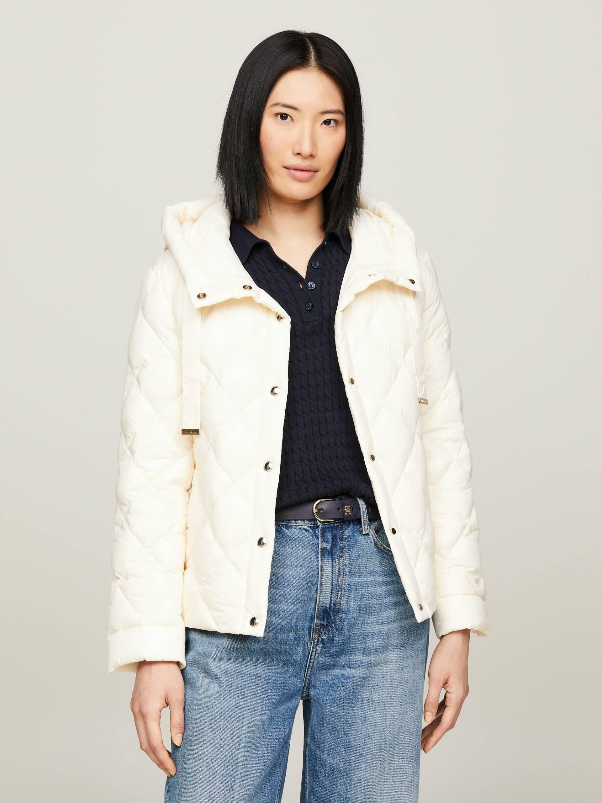 Tommy Hilfiger Steppjacke »CLASSIC LW DOWN QUILTED JACKET«, mit Kapuze, mit Steppung von TOMMY HILFIGER