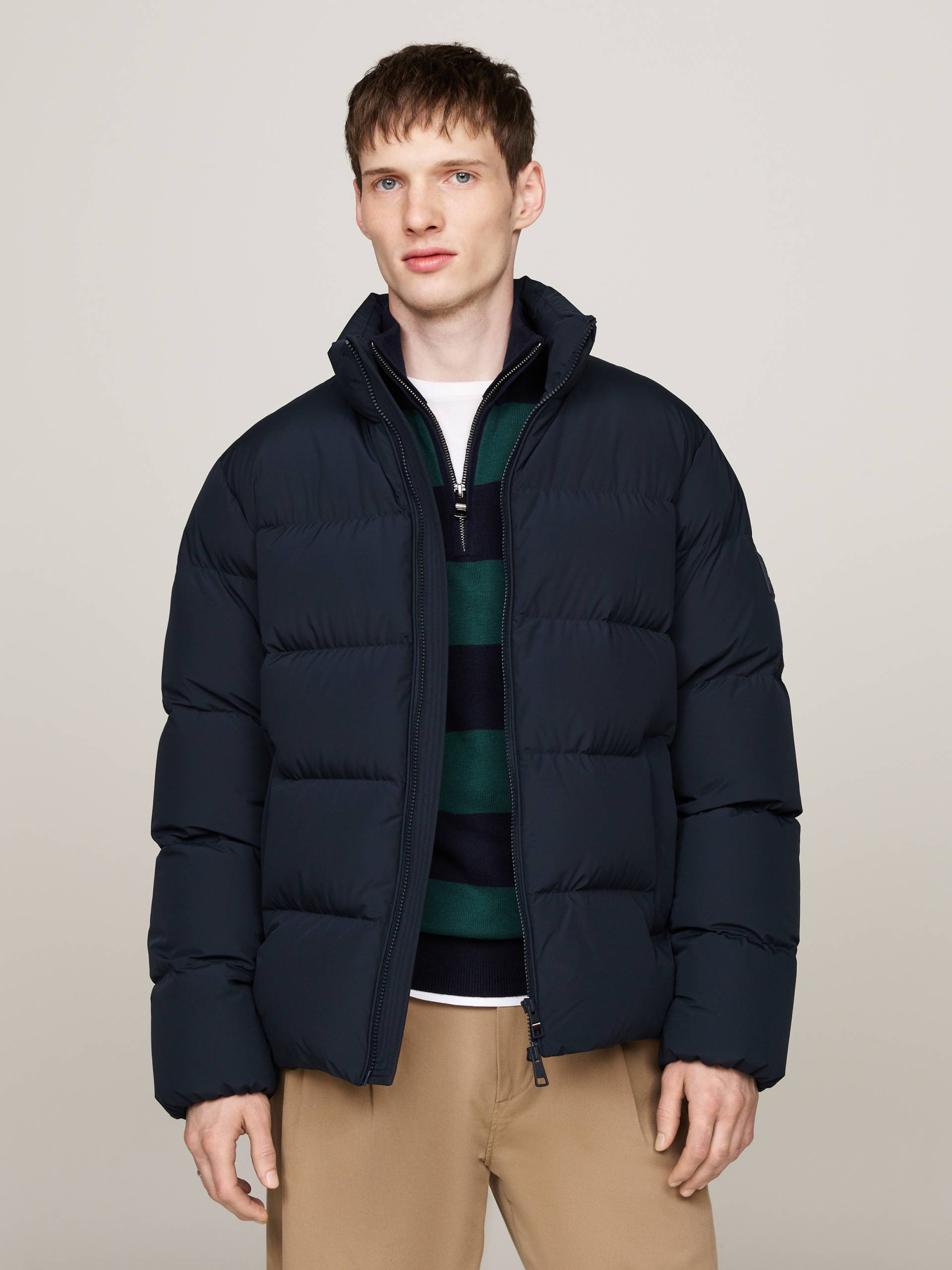 Tommy Hilfiger Steppjacke »DOWN PUFFER JACKET«, ohne Kapuze von TOMMY HILFIGER