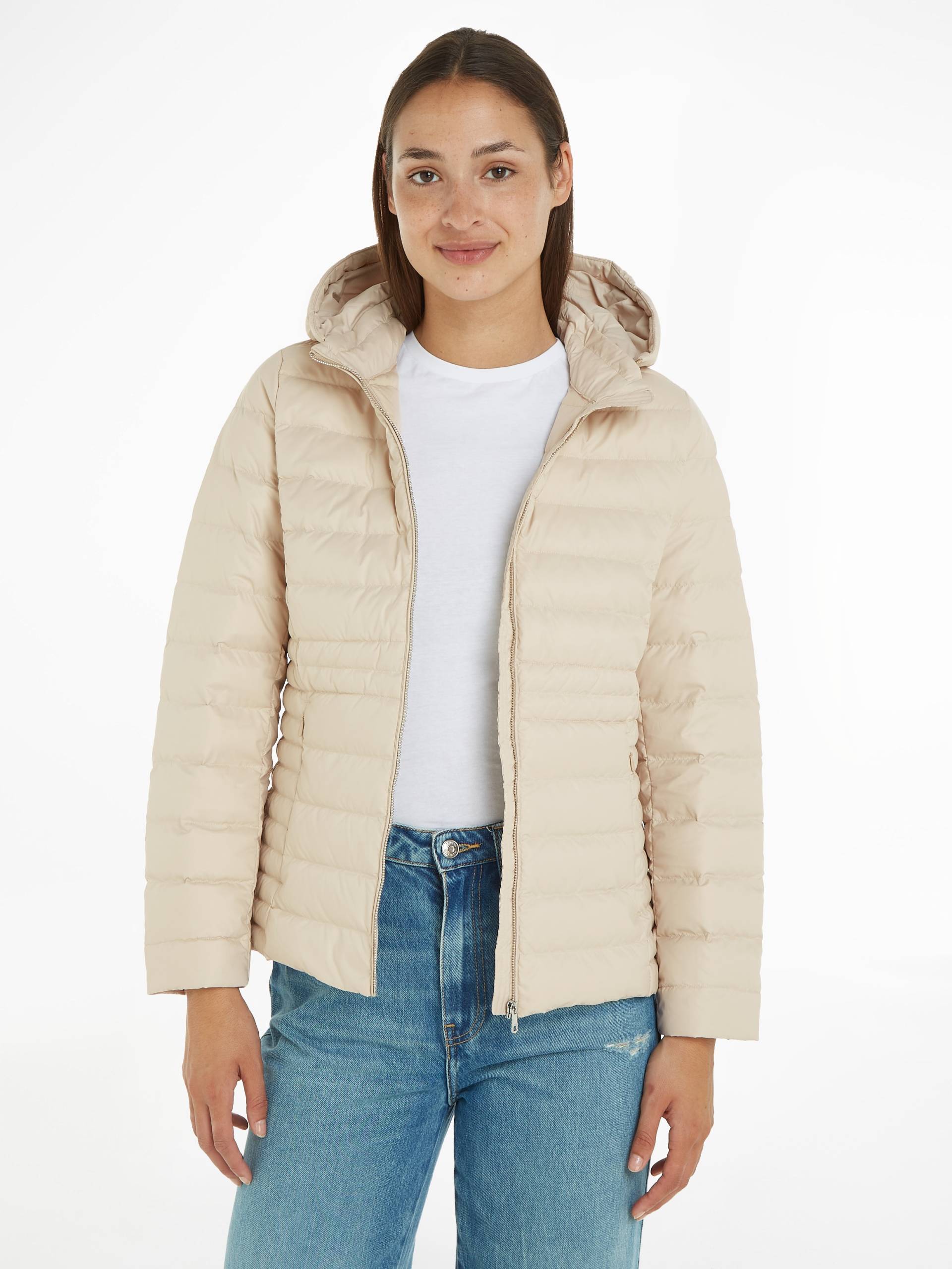 Tommy Hilfiger Steppjacke »FEMININE LW DOWN JACKET«, mit Kapuze, mit Kapuze von TOMMY HILFIGER