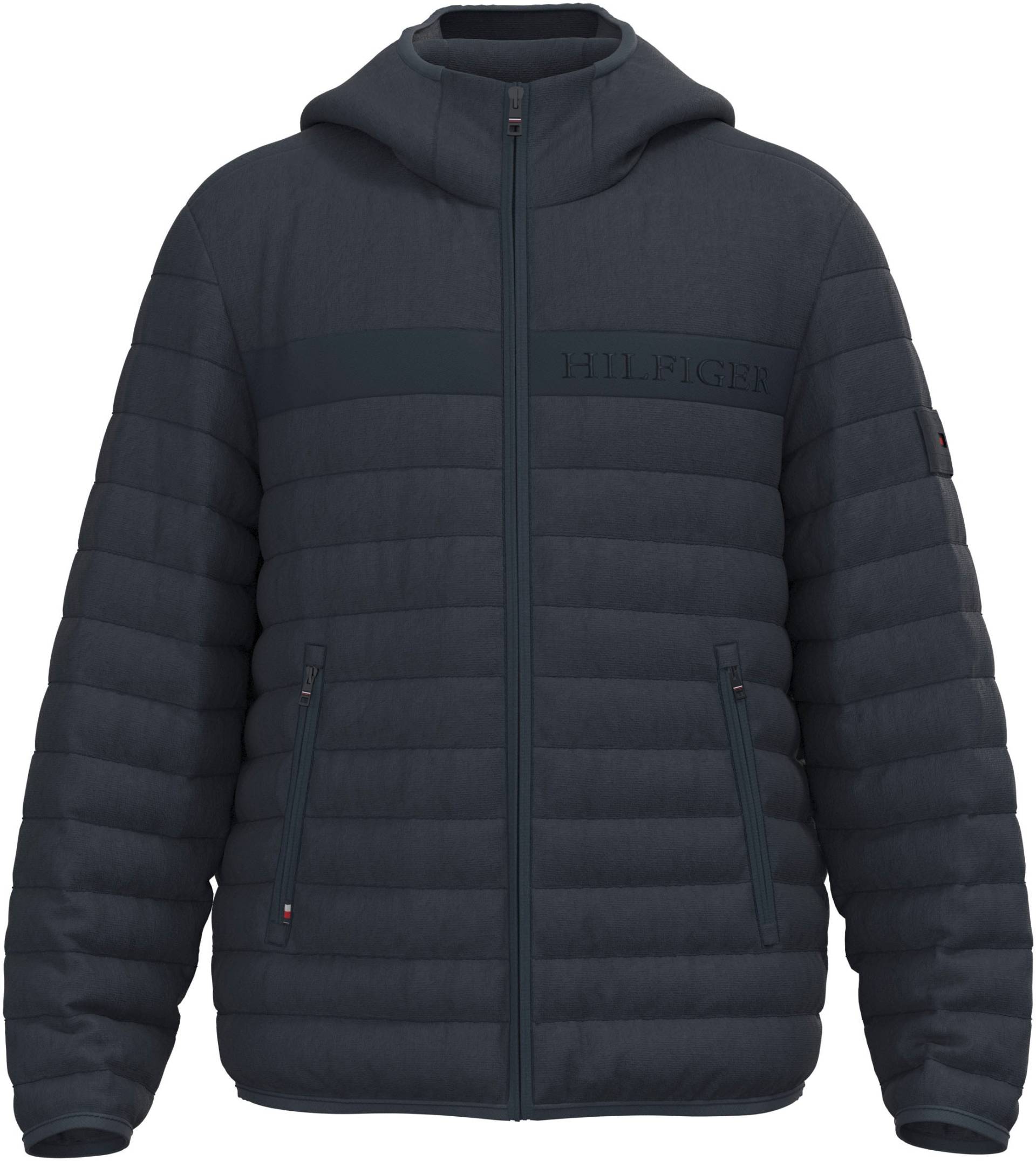 Tommy Hilfiger Steppjacke »GMD PADDED HOODED JACKET«, mit Kapuze, im hochgeschlossenen Design von TOMMY HILFIGER