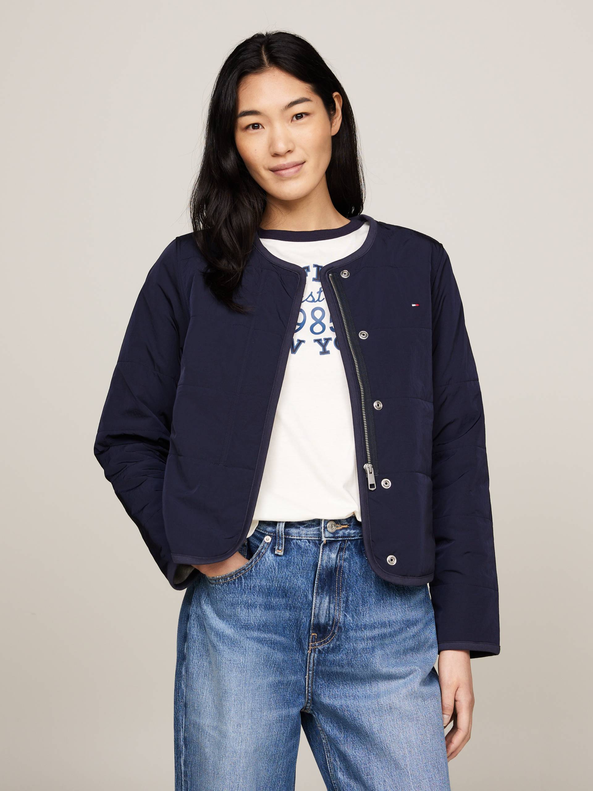 Tommy Hilfiger Steppjacke »JERSEY LINED JACKET«, mit Tommy Jeans Logo-Flag Tommy Hilfiger Steppjacke »JERSEY LINED JACKET«, mit Tommy Jeans Logo-Flag von TOMMY HILFIGER