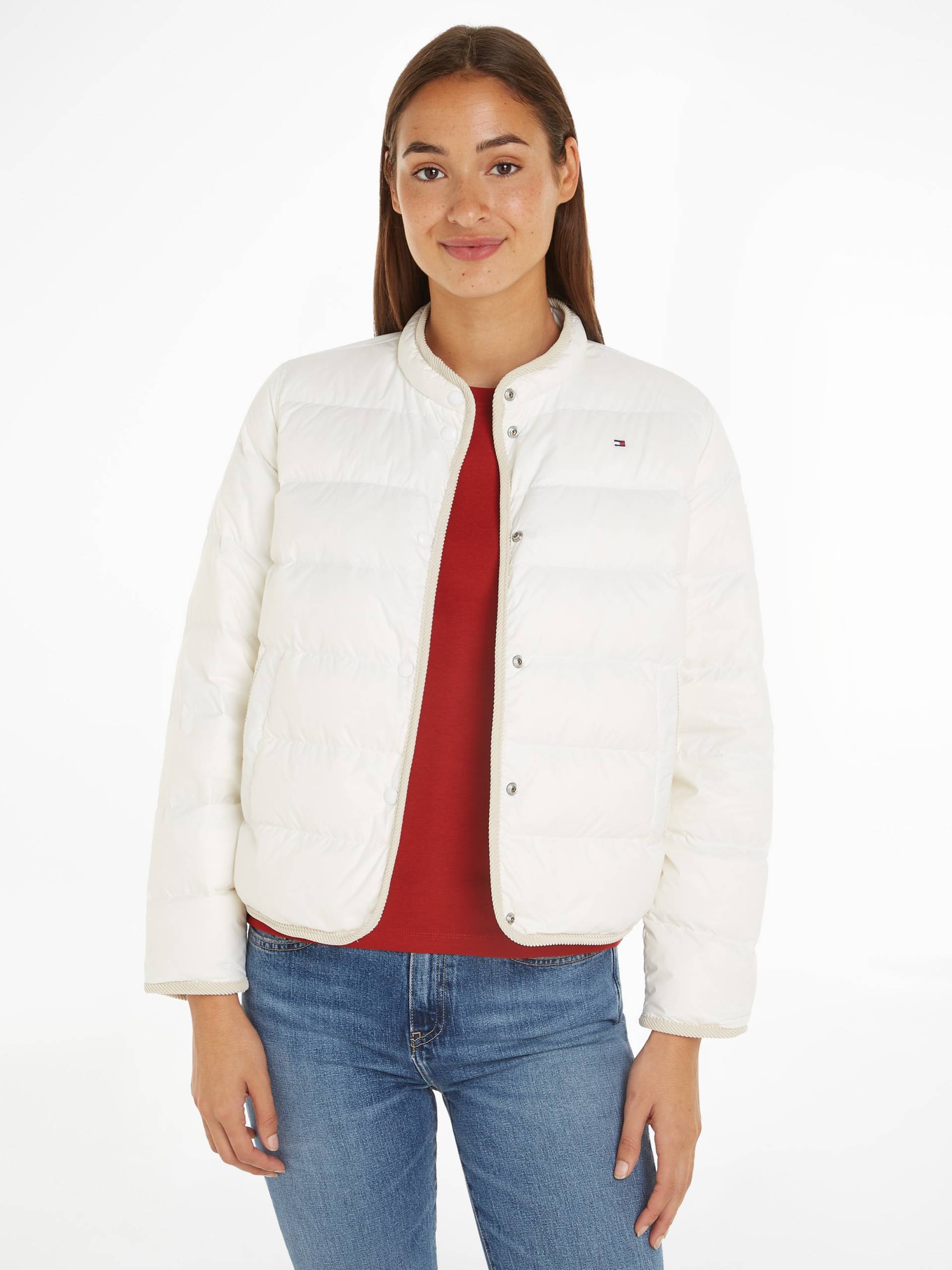 Tommy Hilfiger Steppjacke »LW DOWN COLLARLESS JACKET«, mit leichter Wattierung von TOMMY HILFIGER