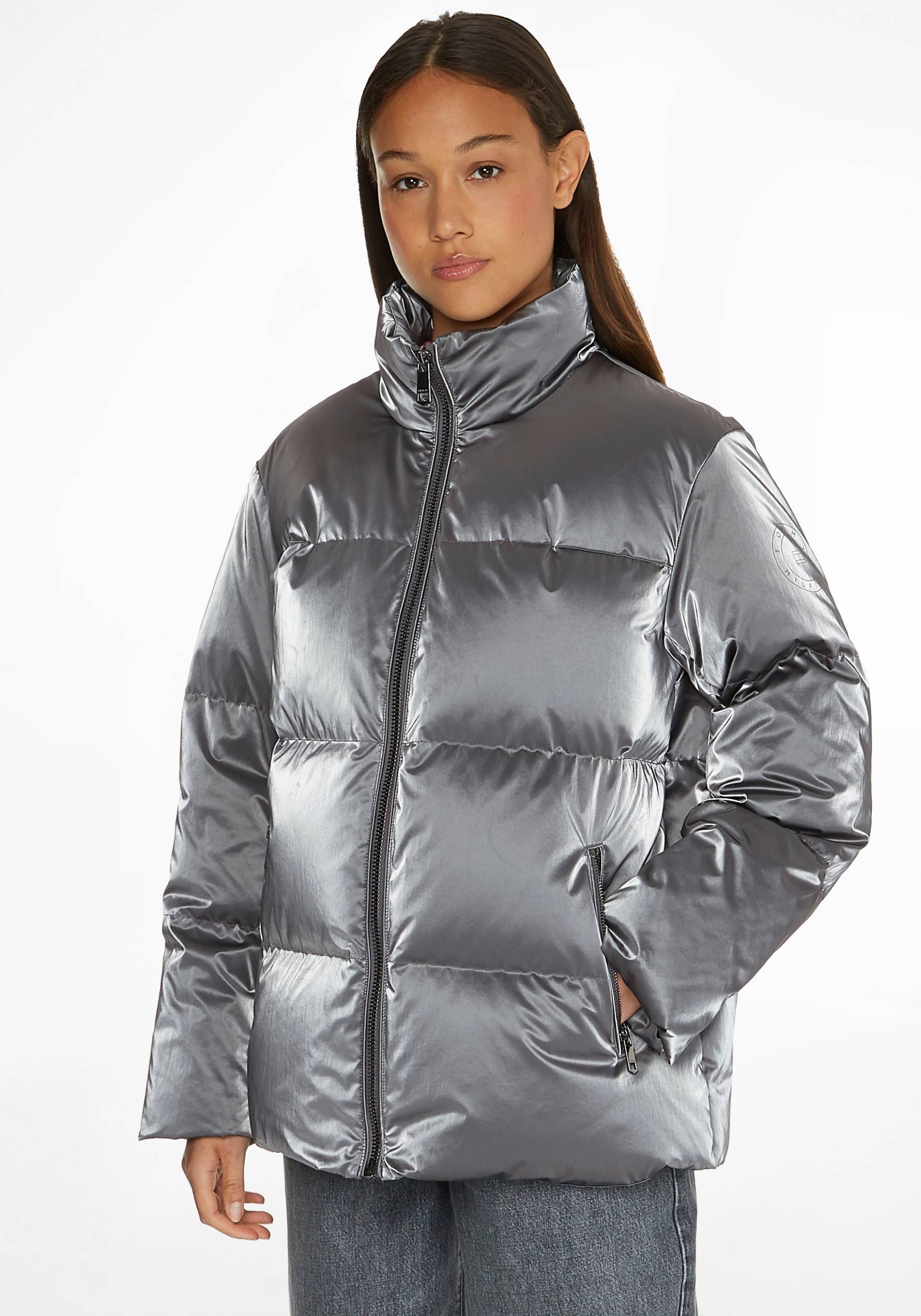 Tommy Hilfiger Steppjacke »METALLIC DOWN PUFFER JKT«, mit Stehkragen von TOMMY HILFIGER