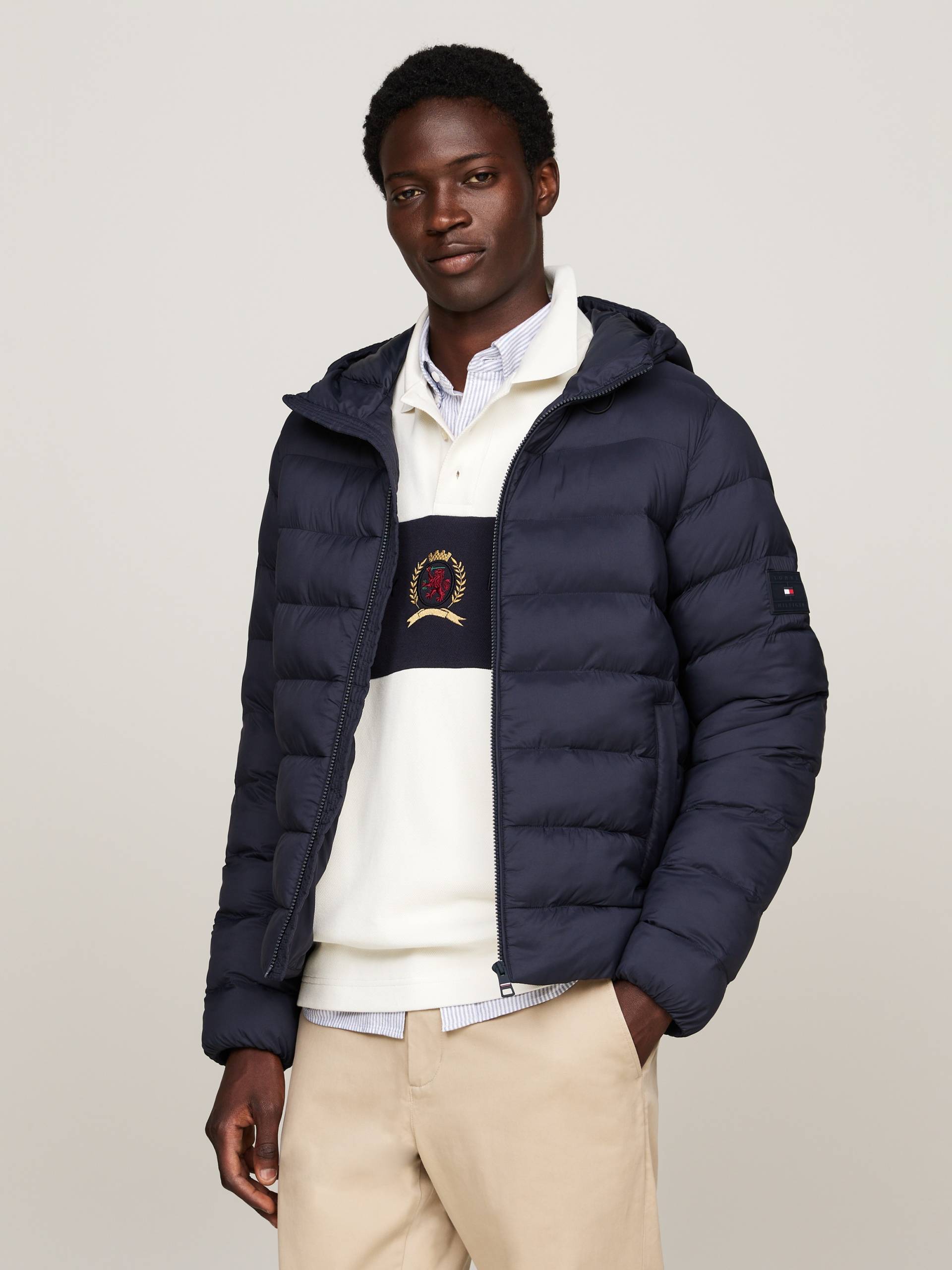 Tommy Hilfiger Steppjacke »MID WEIGHT HOODED JACKET«, mit Kapuze von TOMMY HILFIGER