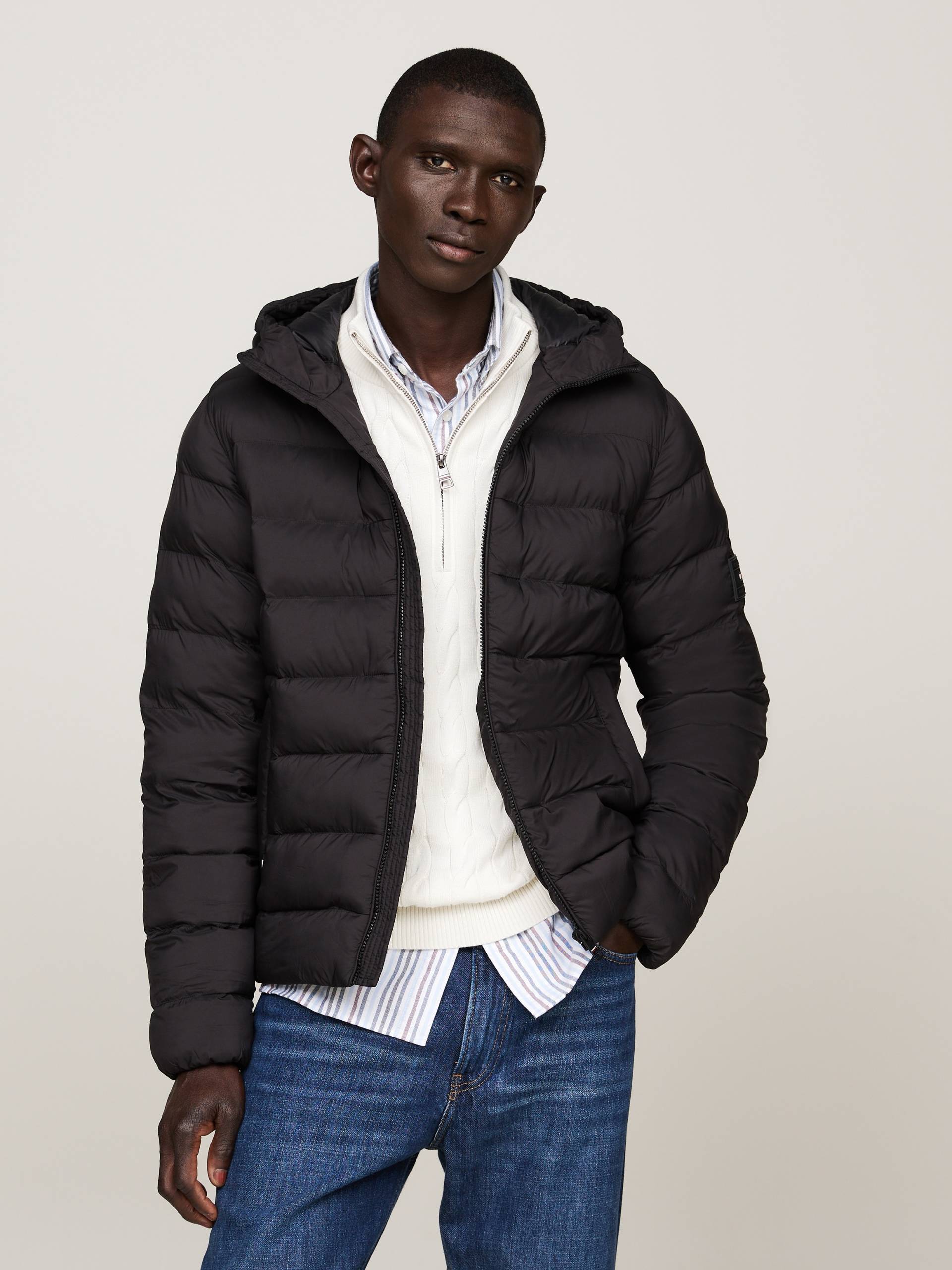 Tommy Hilfiger Steppjacke »MID WEIGHT HOODED JACKET«, mit Kapuze von TOMMY HILFIGER