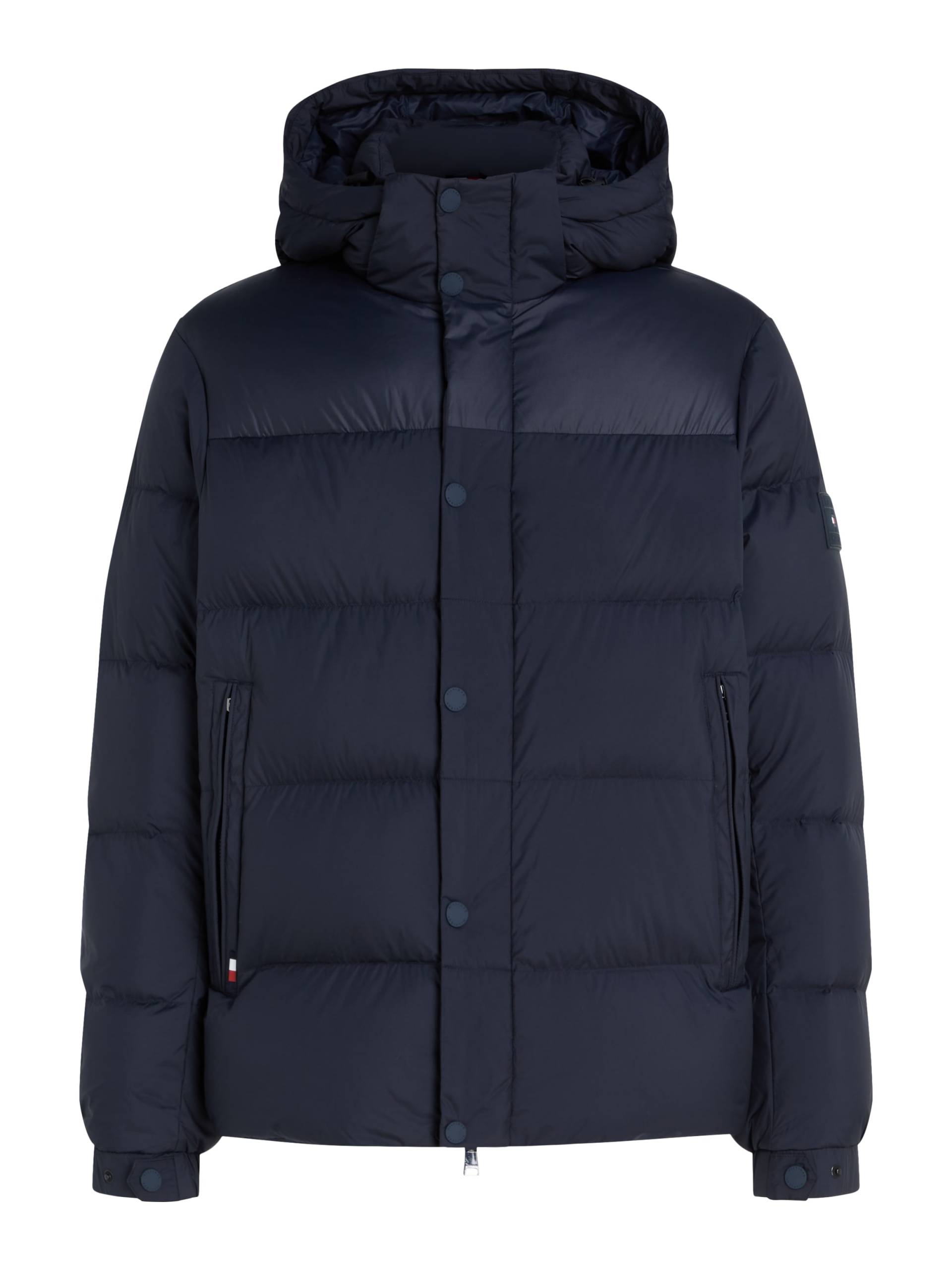 Tommy Hilfiger Steppjacke »MIX DOWN HOODED PUFFER JACKET«, mit Kapuze, mit abnehmbarer Kapuze von TOMMY HILFIGER