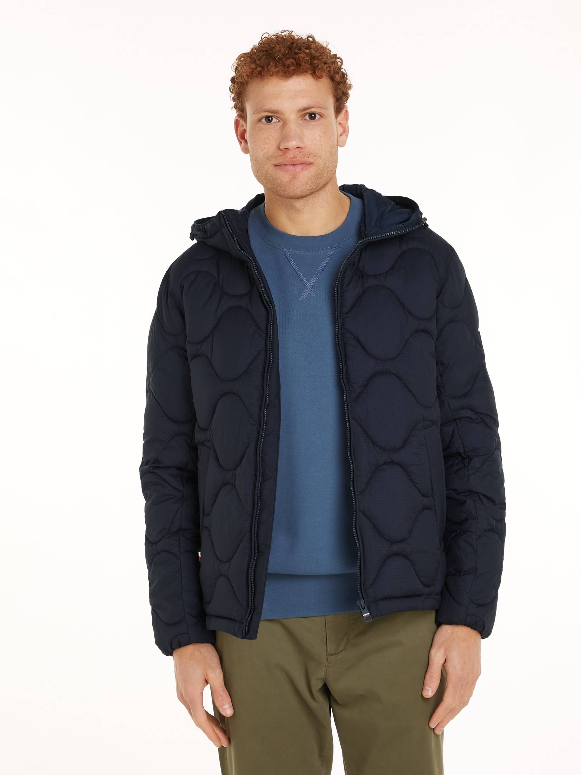 Tommy Hilfiger Steppjacke »ONION QUILTED HOODED JACKET«, Mit Zwiebelsteppung von TOMMY HILFIGER