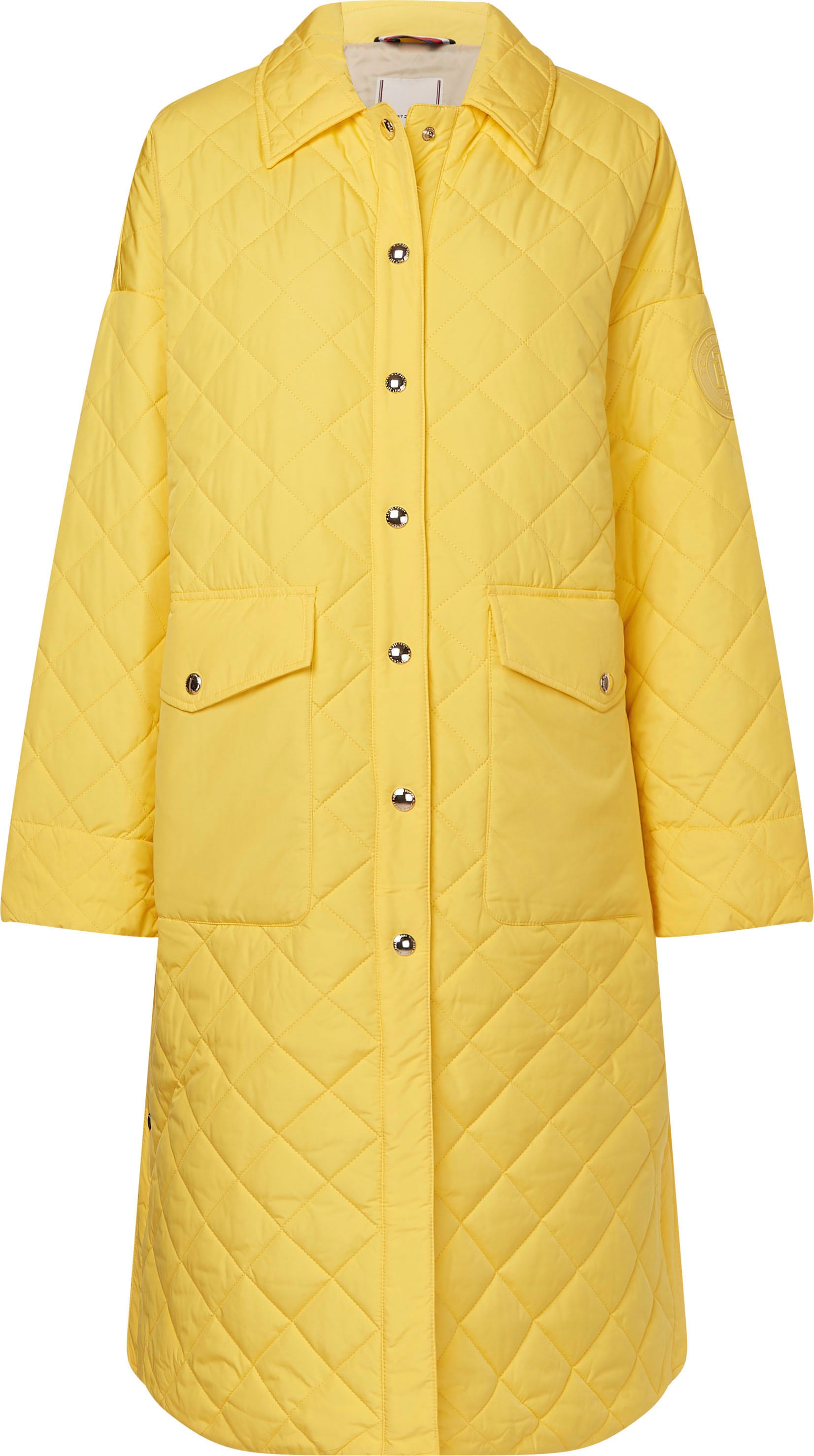 Tommy Hilfiger Steppjacke »QUILTED SORONA LONG SHACKET«, mit grossen aufgesetzten Klappentaschen von TOMMY HILFIGER