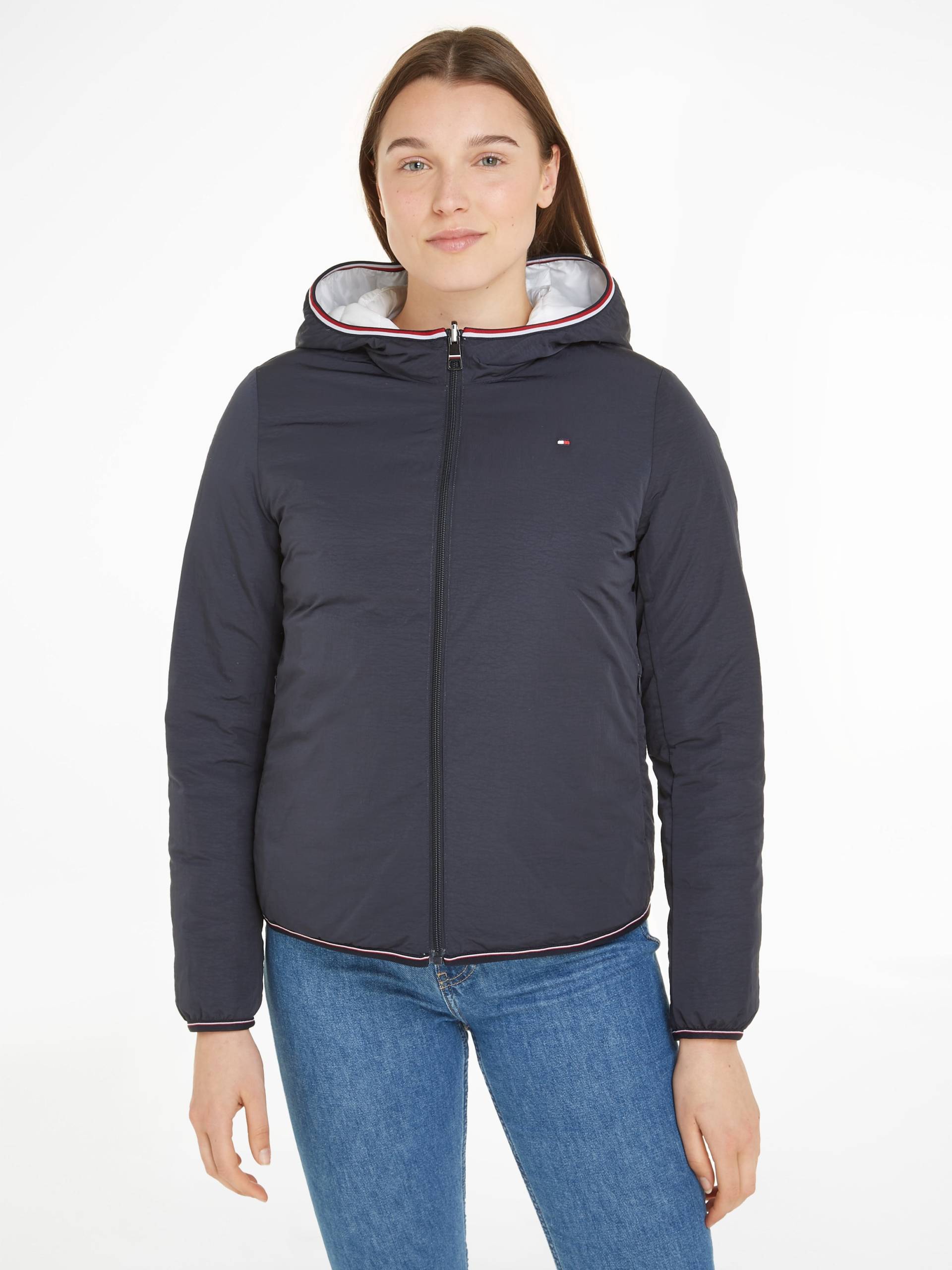 Tommy Hilfiger Steppjacke »REVERSIBLE LW PADDED JACKET«, Wendejacke, 2 in 1 Jacke mit Tommy Flag von TOMMY HILFIGER