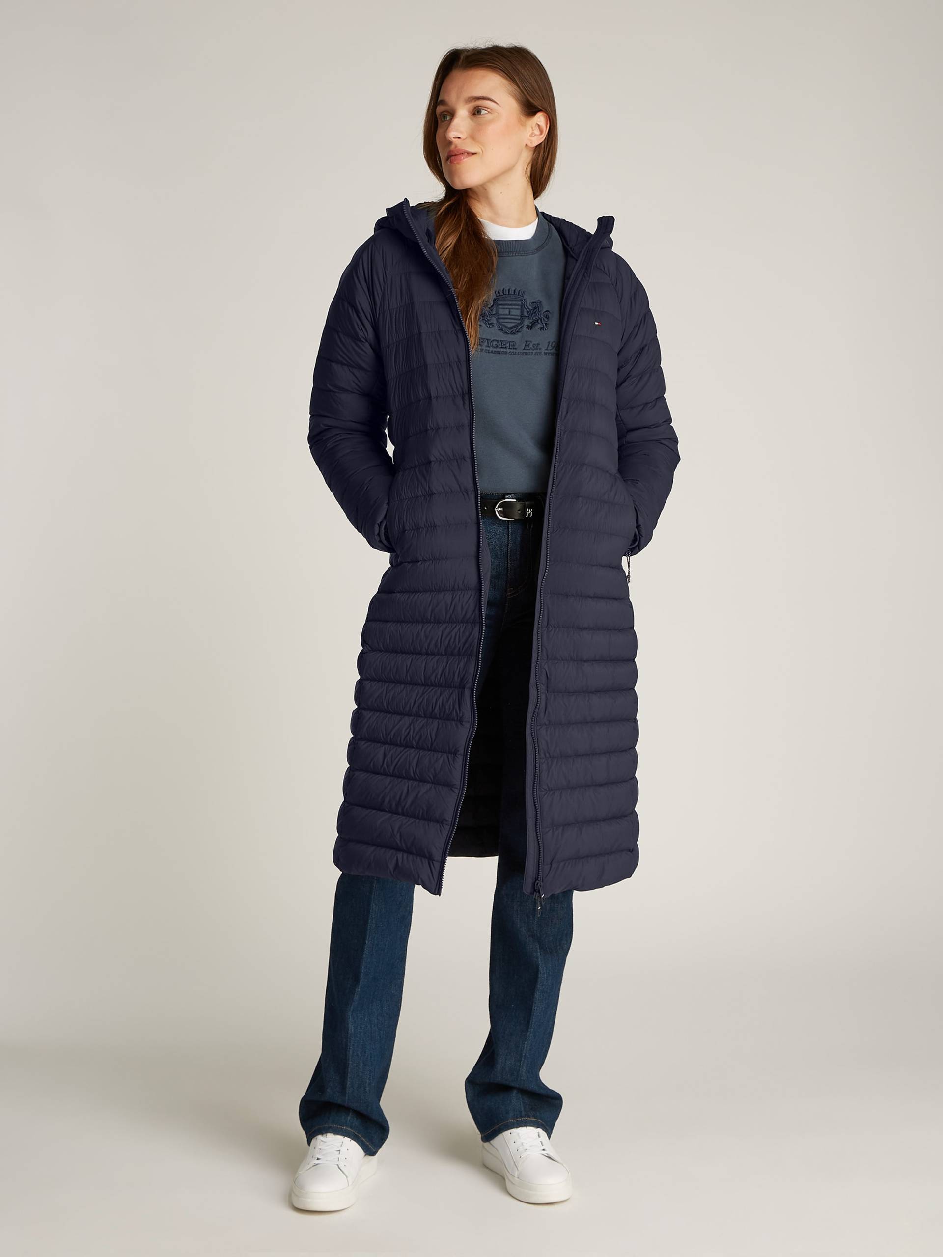 Tommy Hilfiger Steppmantel »SPORTY LW DOWN MAXI«, mit leichter Wattierung von TOMMY HILFIGER