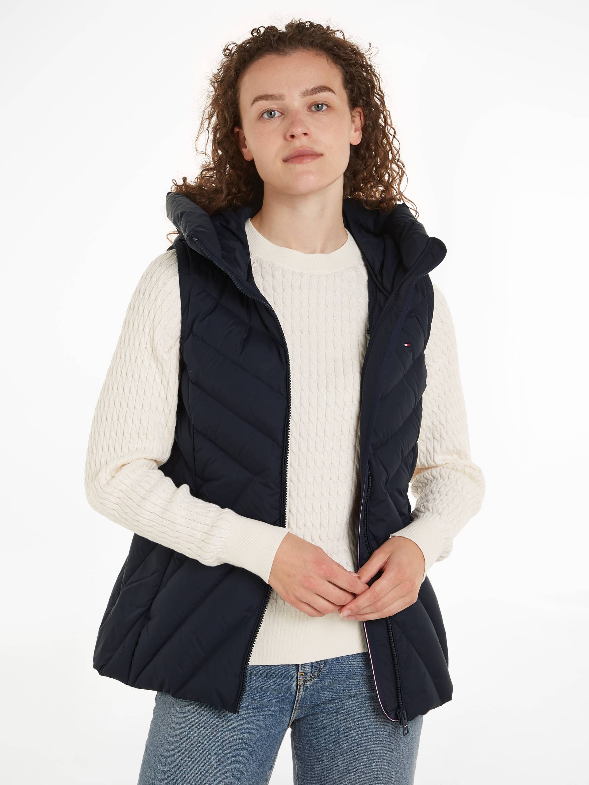 Tommy Hilfiger Steppweste »CHEVRON MW PADDED VEST«, mit mittelstarker Wattierung und Tommy Hilfiger Markenlabel von TOMMY HILFIGER