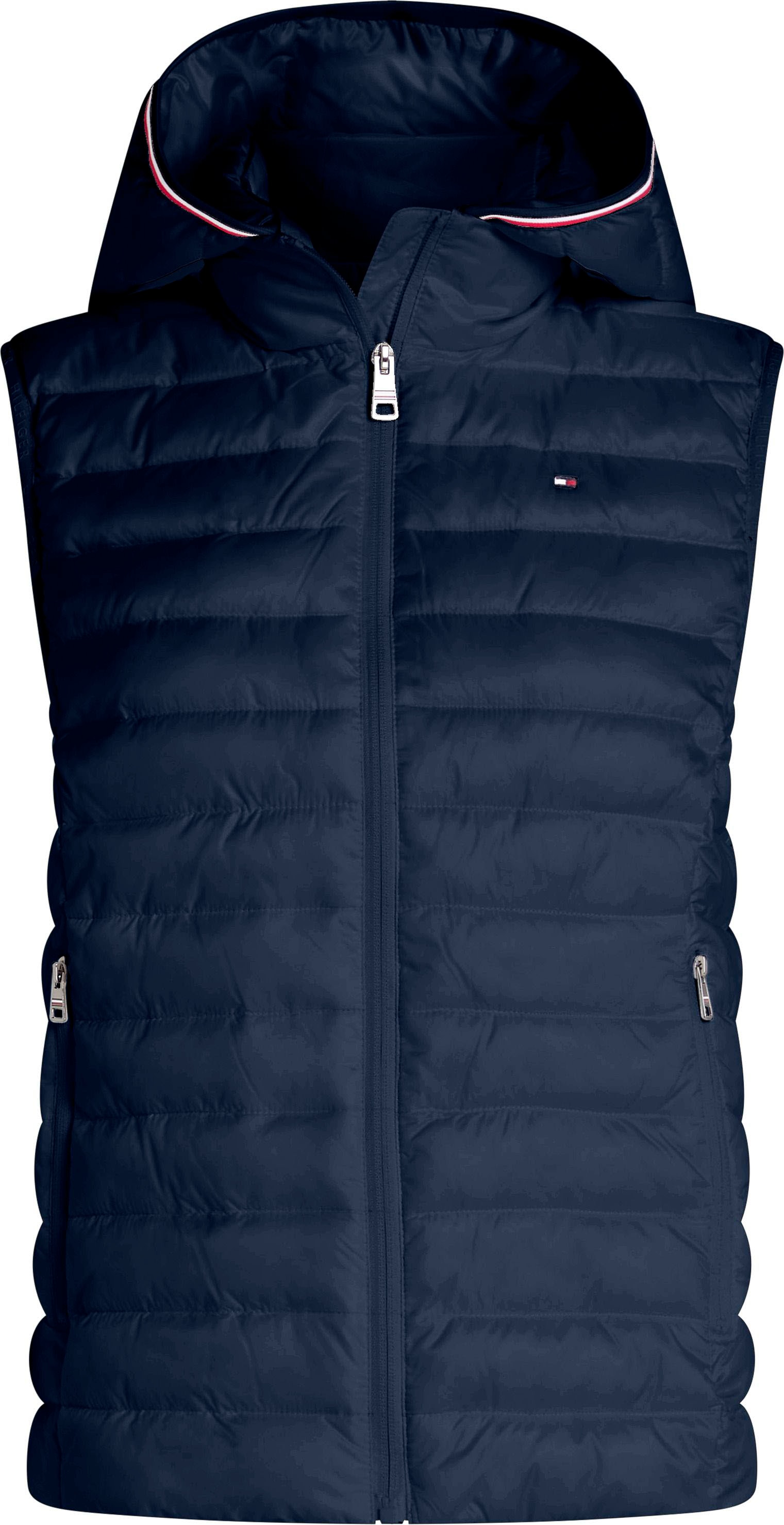 Tommy Hilfiger Steppweste »LW PADDED GLOBAL STRIPE VEST«, (Global Serie TH WOMEN), Reissverschlusstaschen von TOMMY HILFIGER