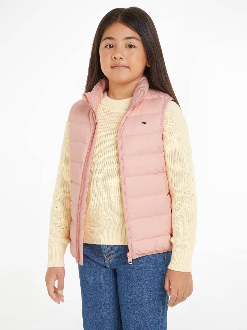 Tommy Hilfiger Steppweste »U ESSENTIAL LIGHT DOWN VEST«, Kinder bis 16 Jahre mit Logostickerei von TOMMY HILFIGER