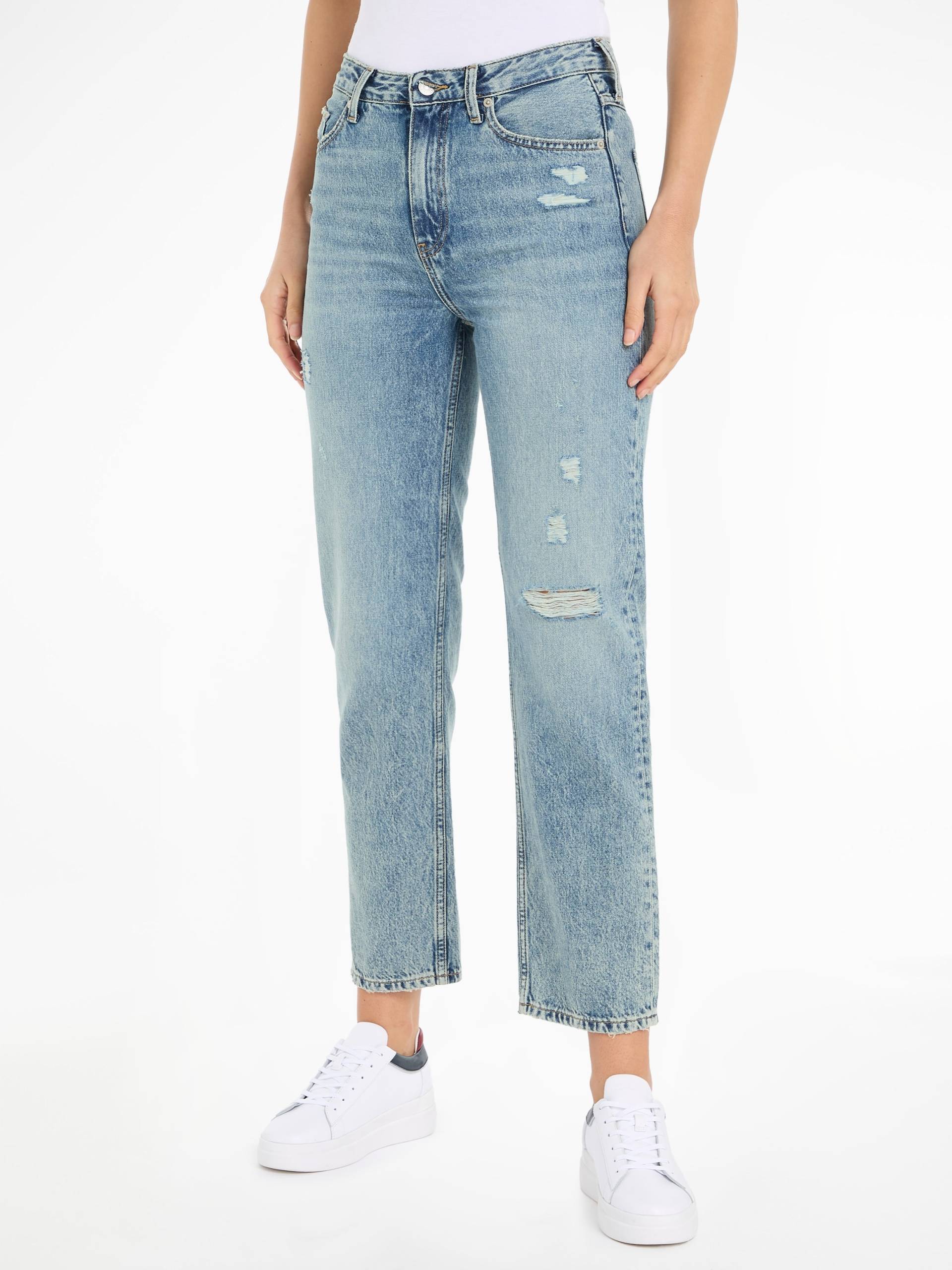 Tommy Hilfiger Straight-Jeans »CLASSIC STRAIGHT HW A MIO WRN«, mit Logostickerei von TOMMY HILFIGER