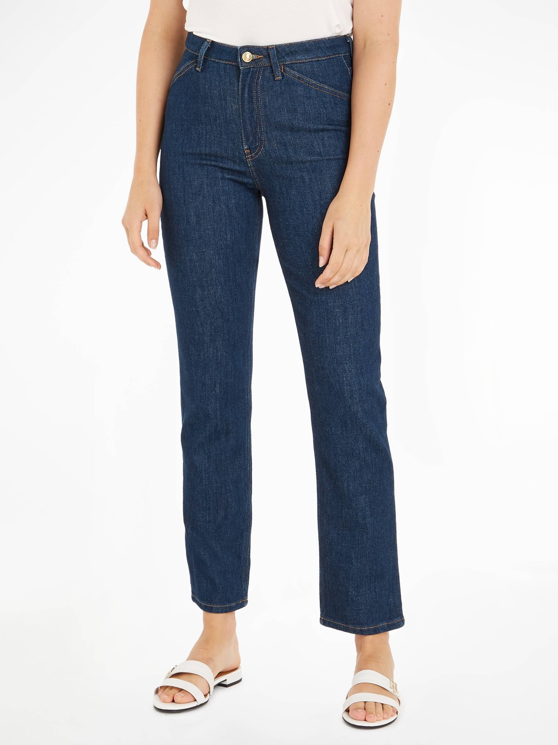 Tommy Hilfiger Straight-Jeans »CLASSIC STRAIGHT HW«, mit Tommy Hilfiger Leder-Badge von TOMMY HILFIGER