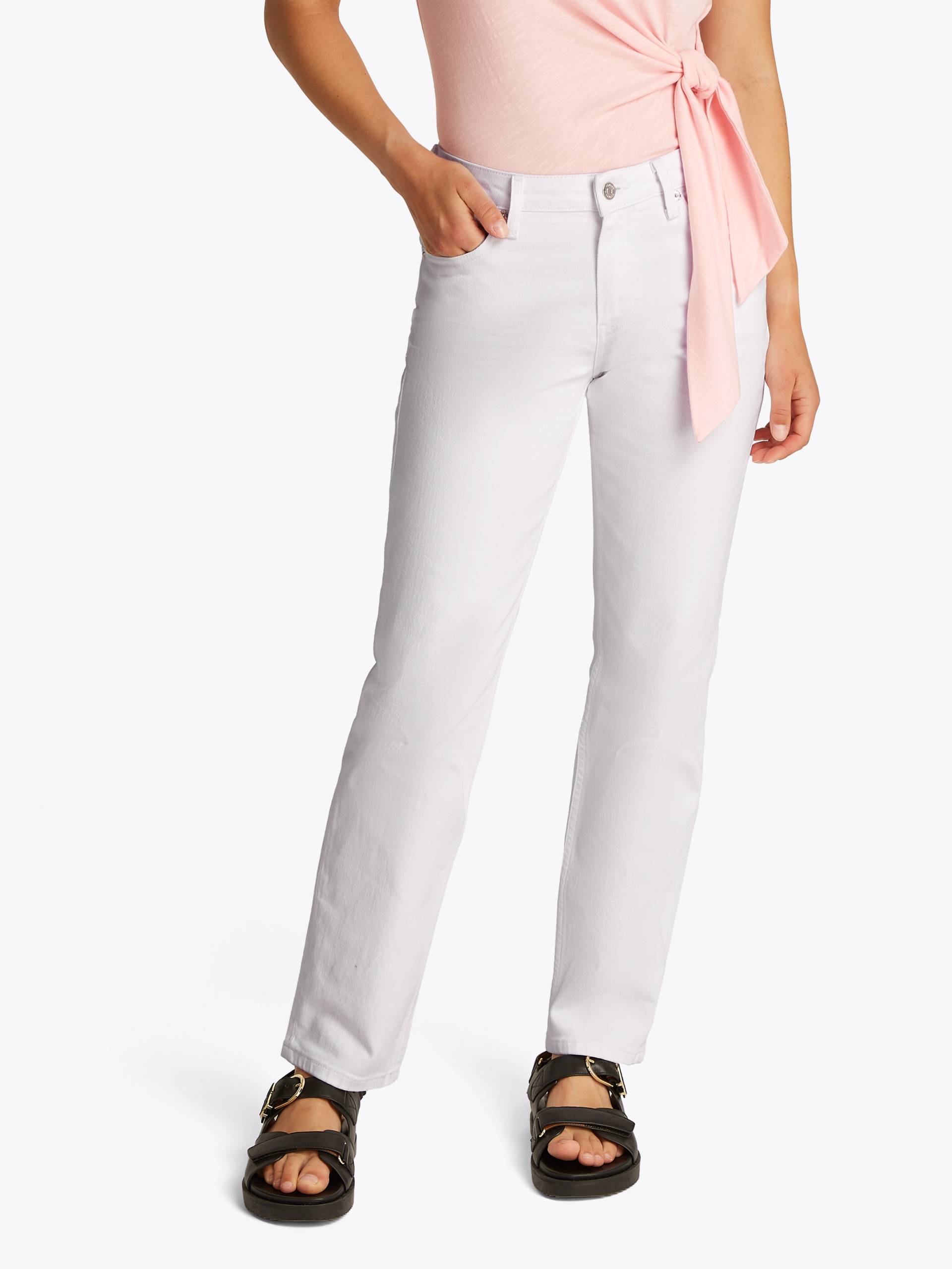 Tommy Hilfiger Straight-Jeans »CLASSIC STRAIGHT RW ECRU«, mit Logo-Badge, in Knöchellänge Tommy Hilfiger Straight-Jeans »CLASSIC STRAIGHT RW ECRU«, mit Logo-Badge, in Knöchellänge von TOMMY HILFIGER